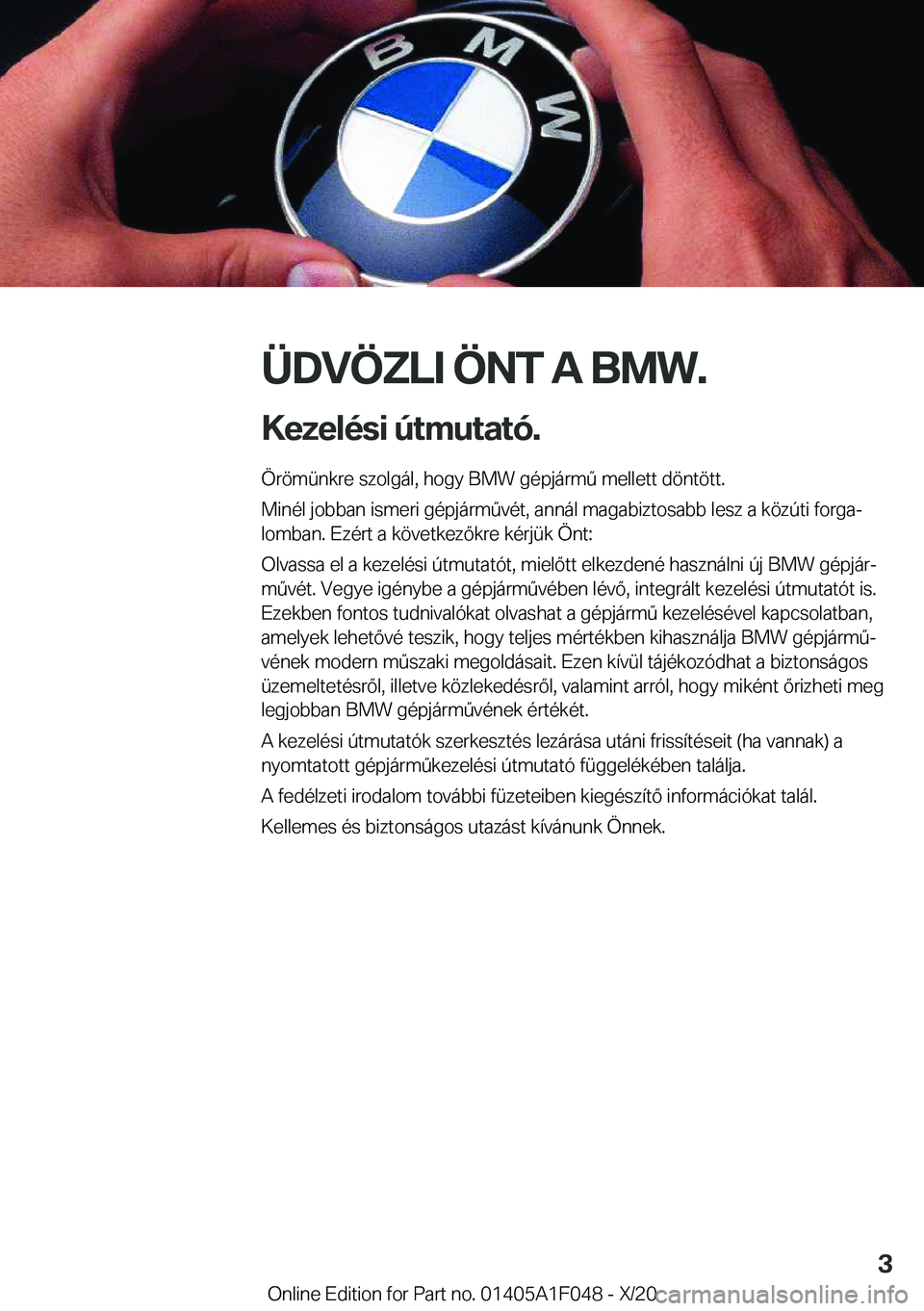 BMW X1 2021  Kezelési útmutató (in Hungarian) �