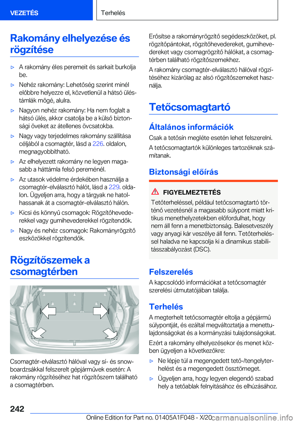 BMW X1 2021  Kezelési útmutató (in Hungarian) �R�a�k�o�m�