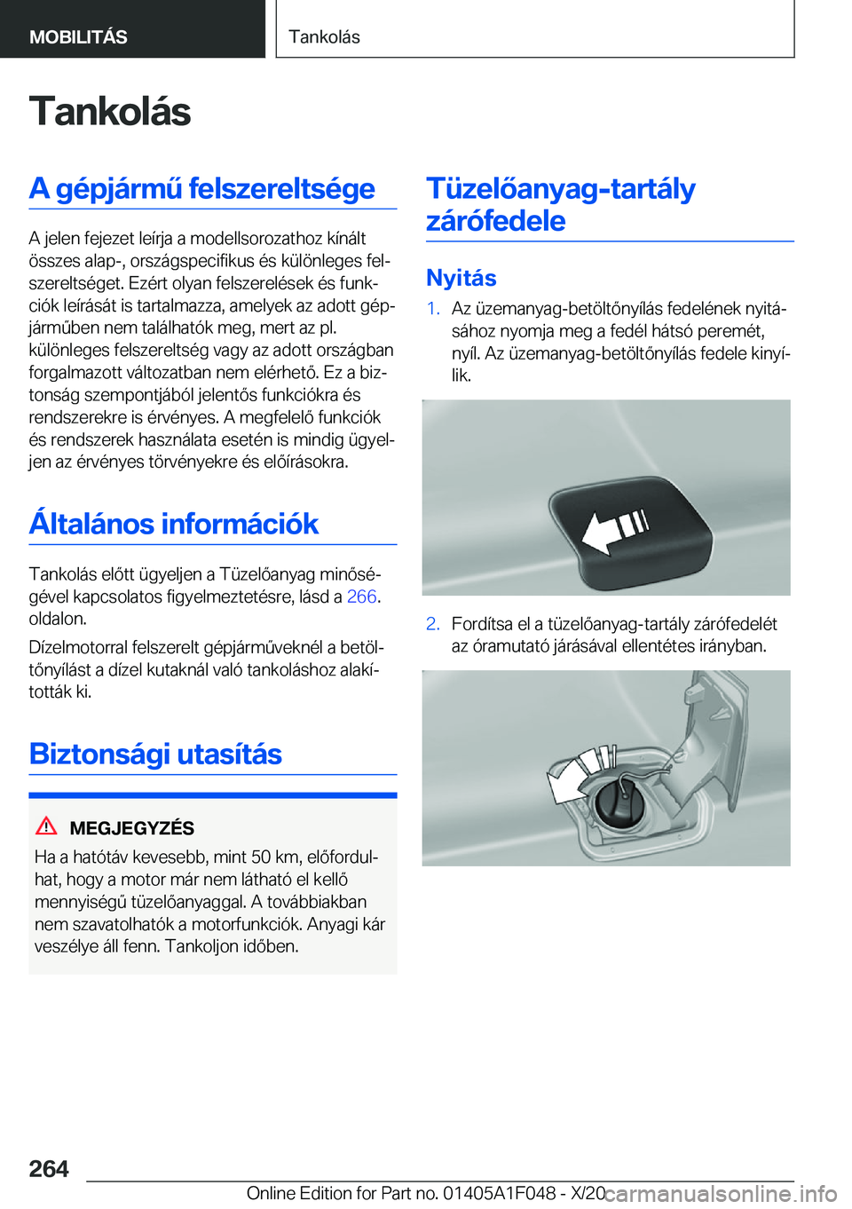 BMW X1 2021  Kezelési útmutató (in Hungarian) �T�a�n�k�o�l�