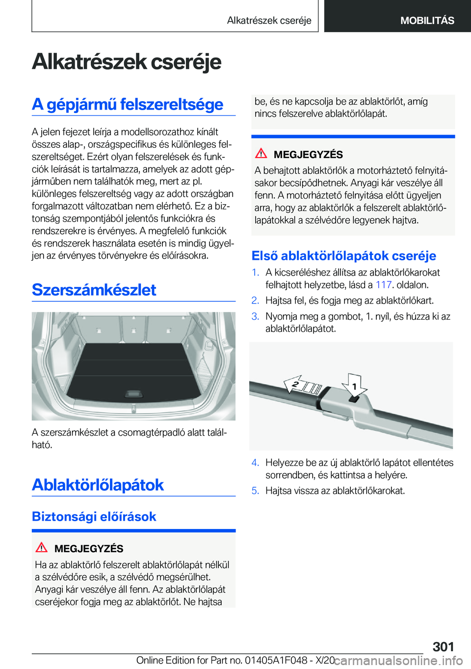 BMW X1 2021  Kezelési útmutató (in Hungarian) �A�l�k�a�t�r�