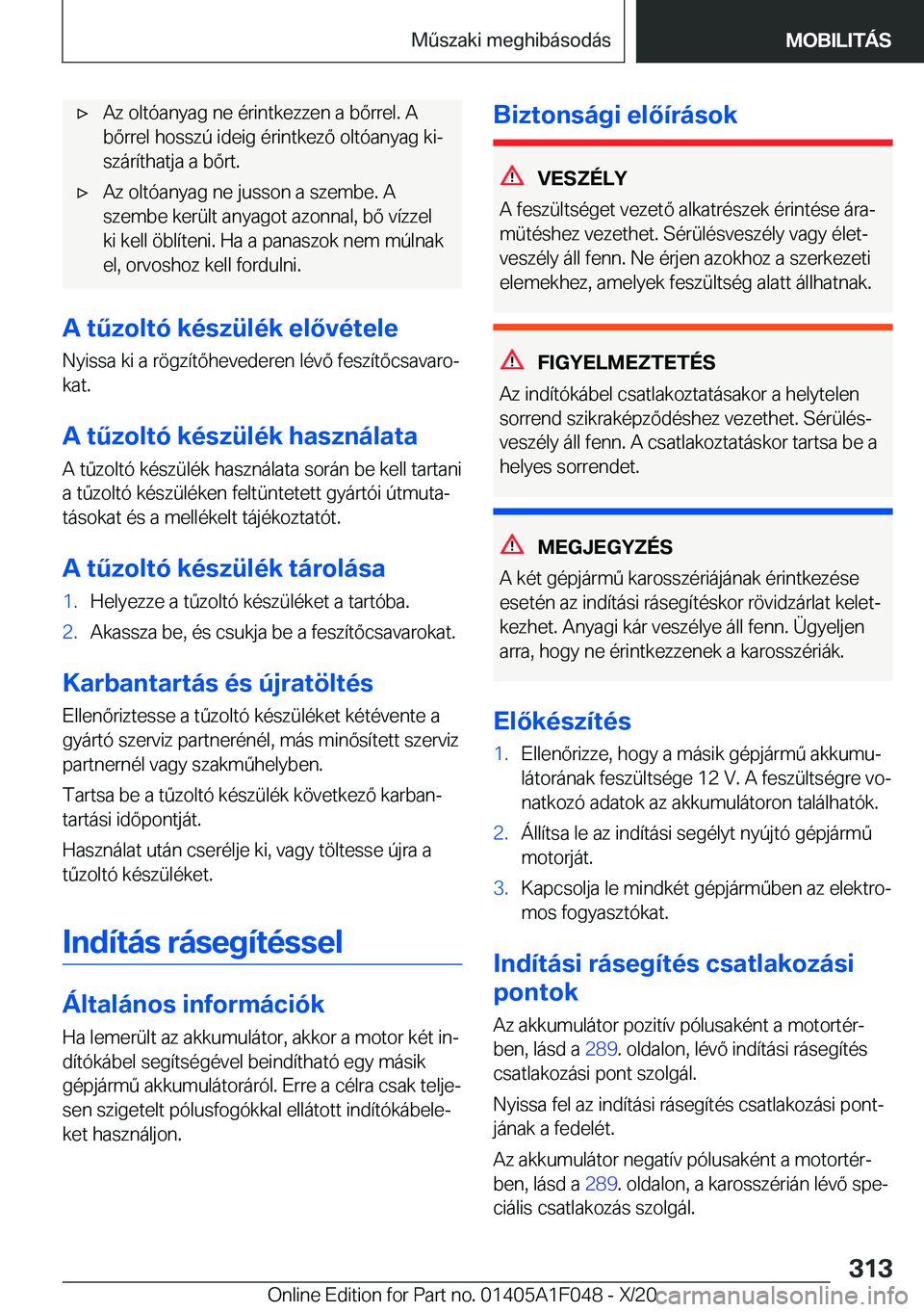BMW X1 2021  Kezelési útmutató (in Hungarian) x�A�z��o�l�t�