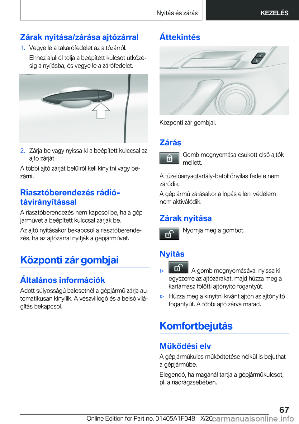 BMW X1 2021  Kezelési útmutató (in Hungarian) �Z�