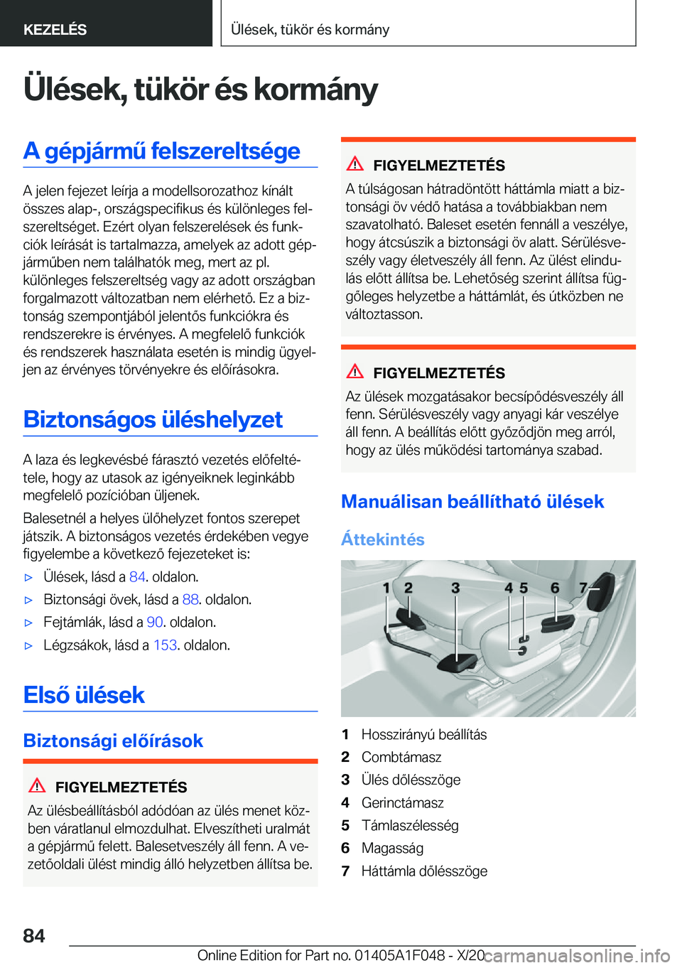 BMW X1 2021  Kezelési útmutató (in Hungarian) �