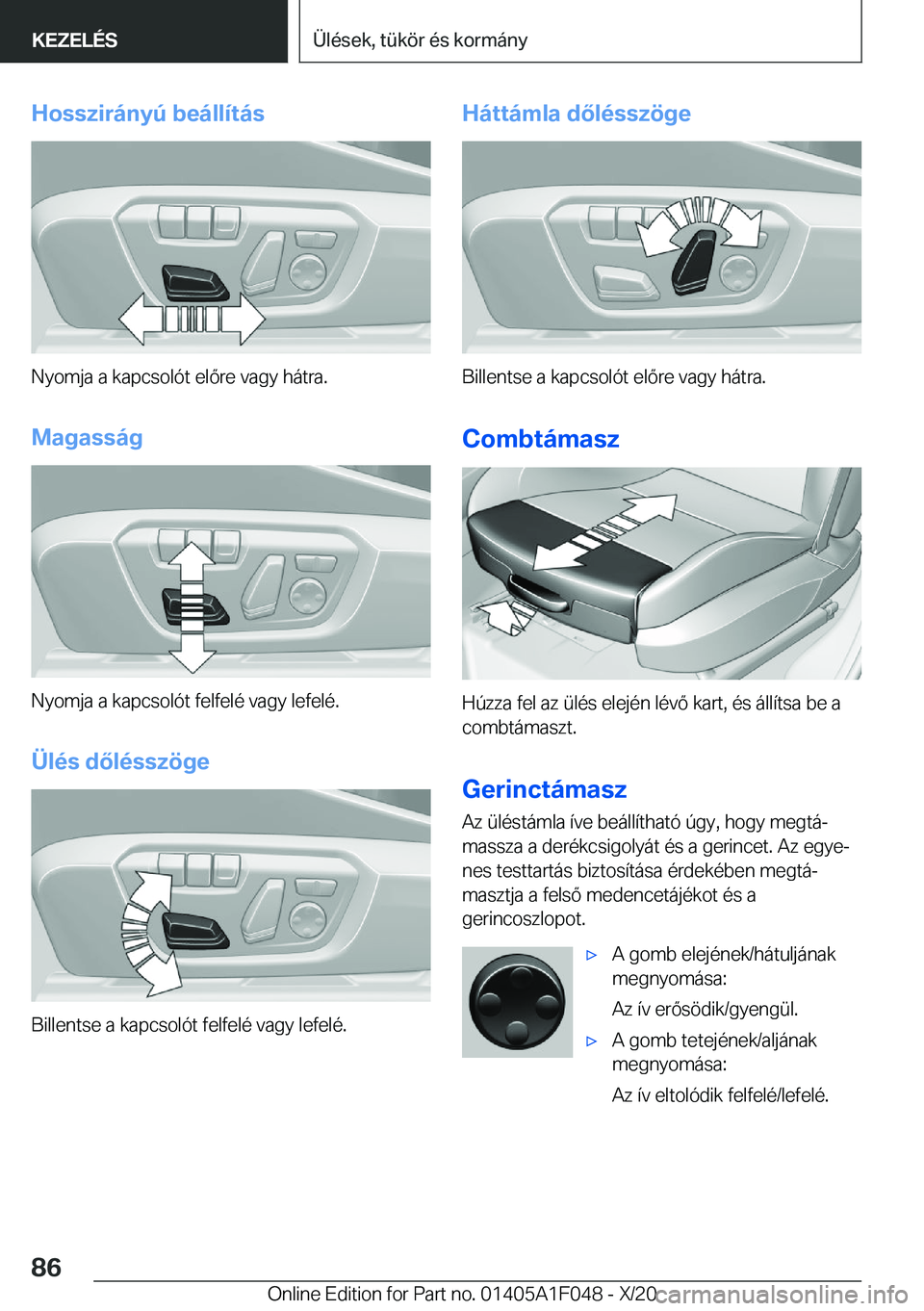 BMW X1 2021  Kezelési útmutató (in Hungarian) �H�o�s�s�z�i�r�
