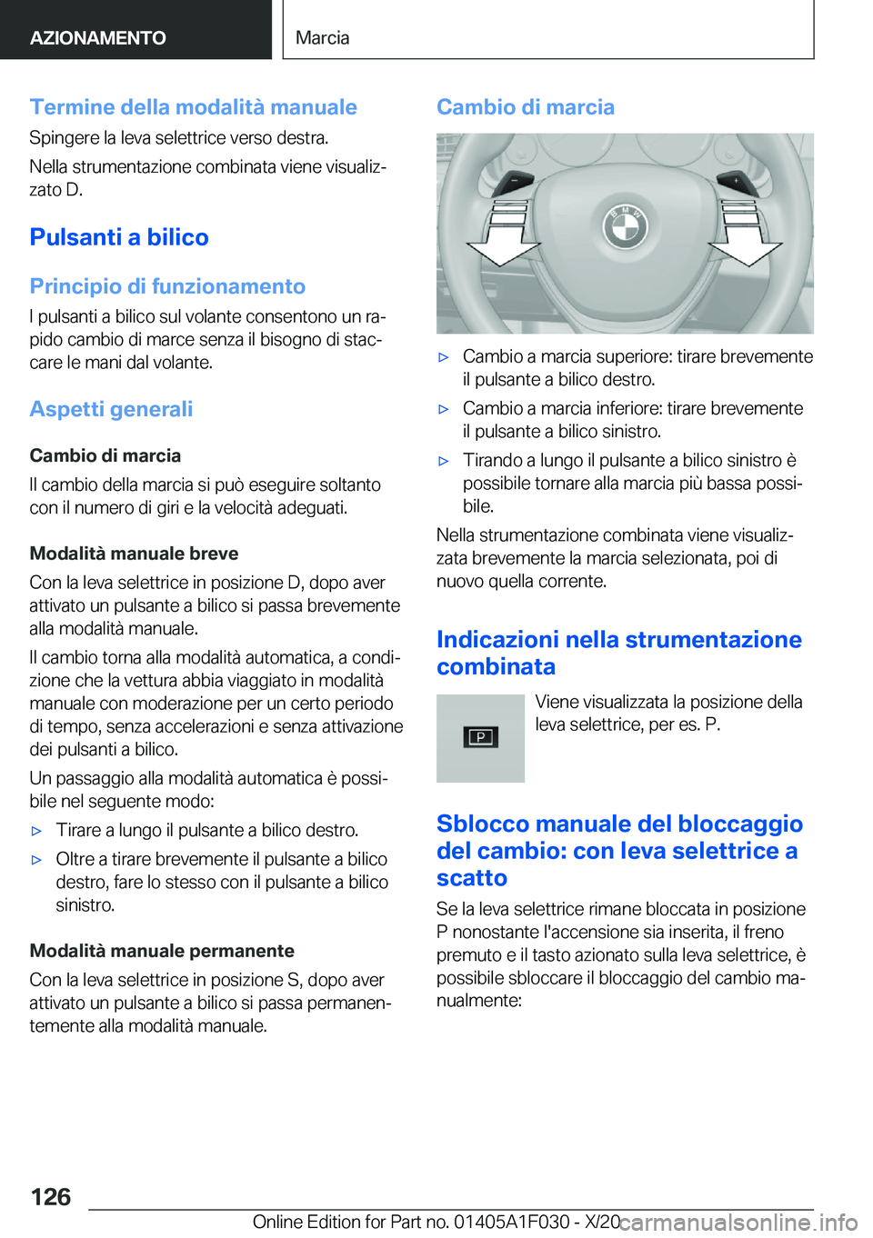 BMW X1 2021  Libretti Di Uso E manutenzione (in Italian) �T�e�r�m�i�n�e��d�e�l�l�a��m�o�d�a�l�i�t�