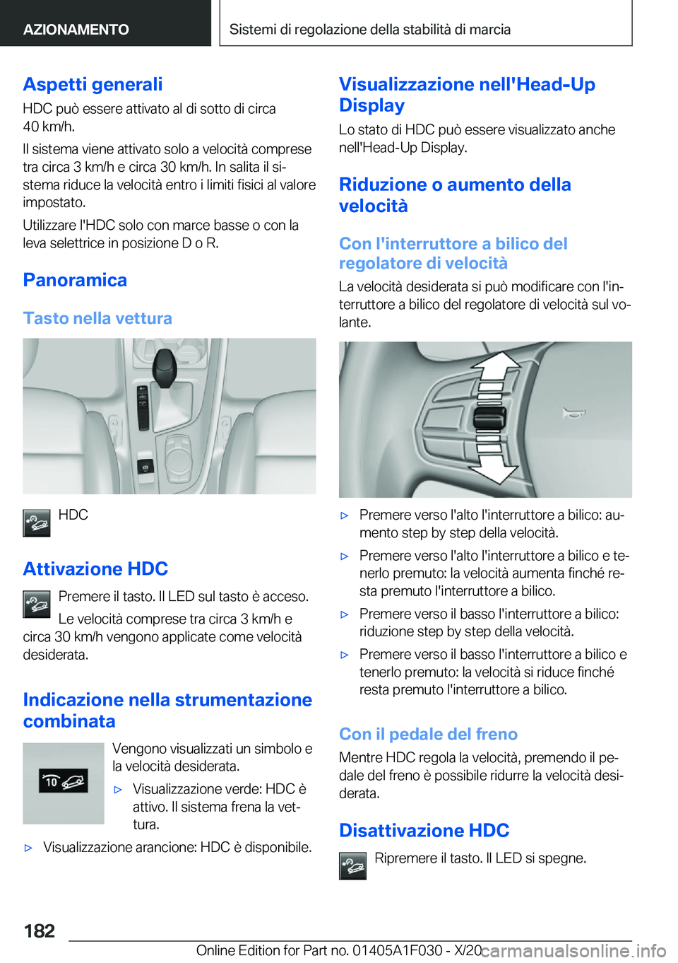 BMW X1 2021  Libretti Di Uso E manutenzione (in Italian) �A�s�p�e�t�t�i��g�e�n�e�r�a�l�i
�H�D�C��p�u�