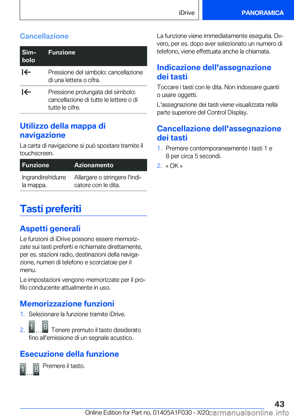 BMW X1 2021  Libretti Di Uso E manutenzione (in Italian) �C�a�n�c�e�l�l�a�z�i�o�n�e�S�i�mj
�b�o�l�o�F�u�n�z�i�o�n�e��P�r�e�s�s�i�o�n�e��d�e�l��s�i�m�b�o�l�o�:��c�a�n�c�e�l�l�a�z�i�o�n�e
�d�i��u�n�a��l�e�t�t�e�r�a��o��c�i�f�r�a�.��P�r�e�s�s�i�o�n�e