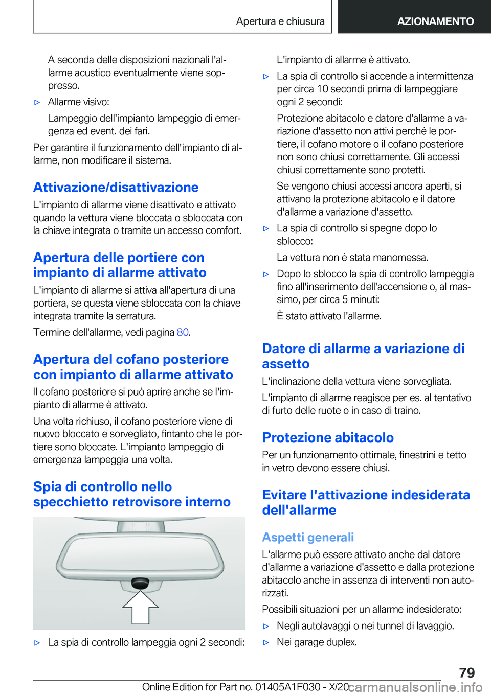 BMW X1 2021  Libretti Di Uso E manutenzione (in Italian) �A��s�e�c�o�n�d�a��d�e�l�l�e��d�i�s�p�o�s�i�z�i�o�n�i��n�a�z�i�o�n�a�l�i��l�'�a�lª
�l�a�r�m�e��a�c�u�s�t�i�c�o��e�v�e�n�t�u�a�l�m�e�n�t�e��v�i�e�n�e��s�o�pª
�p�r�e�s�s�o�.'x�A�l�l