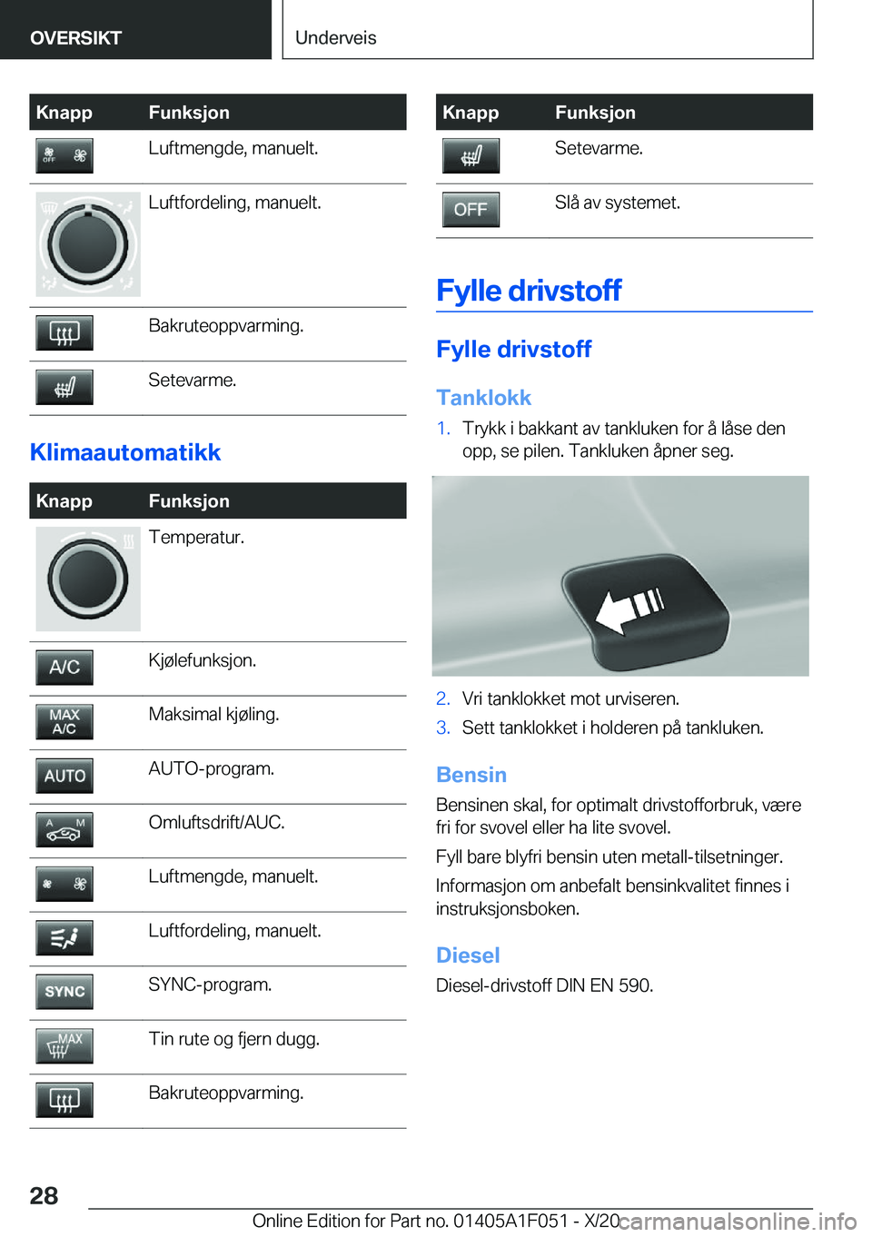BMW X1 2021  InstruksjonsbØker (in Norwegian) �K�n�a�p�p�F�u�n�k�s�j�o�n�L�u�f�t�m�e�n�g�d�e�,��m�a�n�u�e�l�t�.�L�u�f�t�f�o�r�d�e�l�i�n�g�,��m�a�n�u�e�l�t�.�B�a�k�r�u�t�e�o�p�p�v�a�r�m�i�n�g�.�S�e�t�e�v�a�r�m�e�.
�K�l�i�m�a�a�u�t�o�m�a�t�i�k�k

