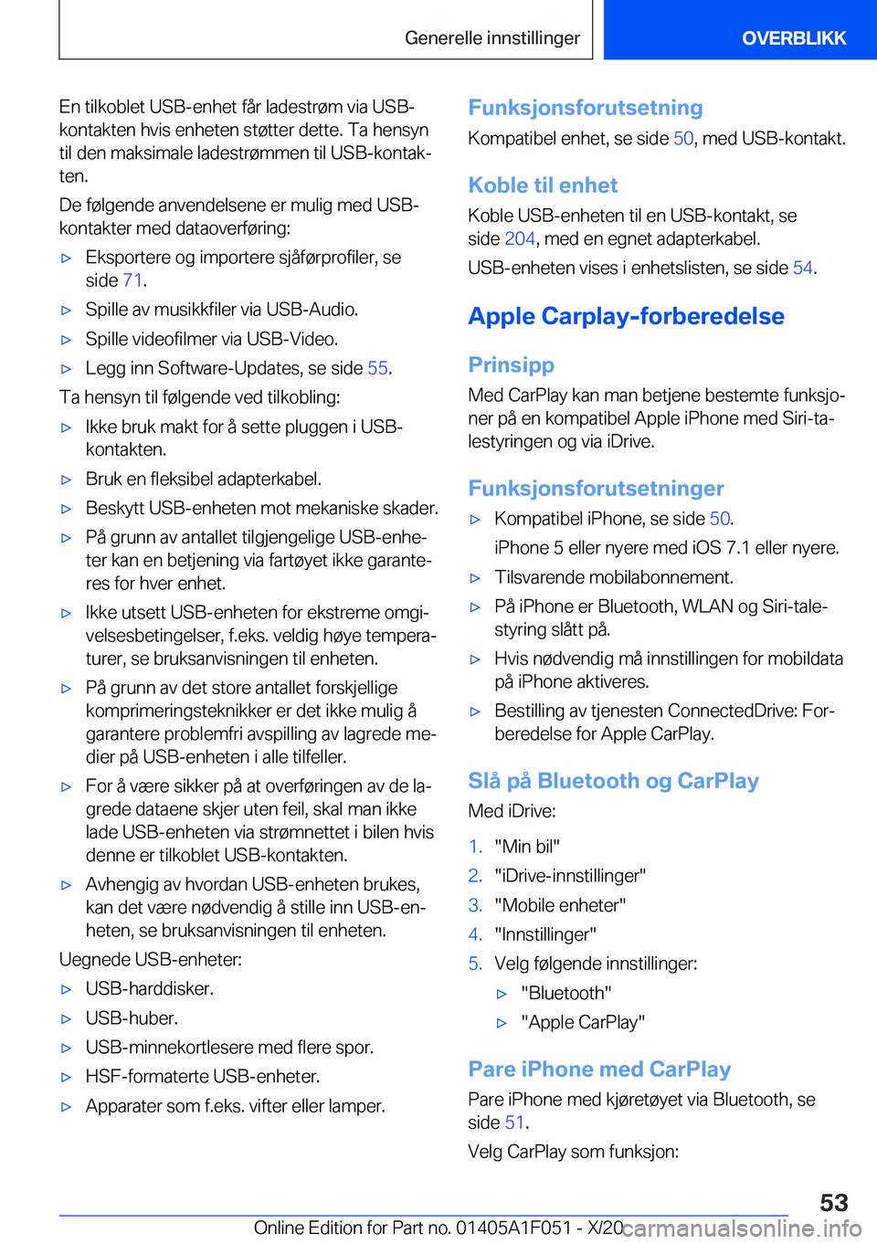 BMW X1 2021  InstruksjonsbØker (in Norwegian) �E�n��t�i�l�k�o�b�l�e�t��U�S�B�-�e�n�h�e�t��f�å�r��l�a�d�e�s�t�r�