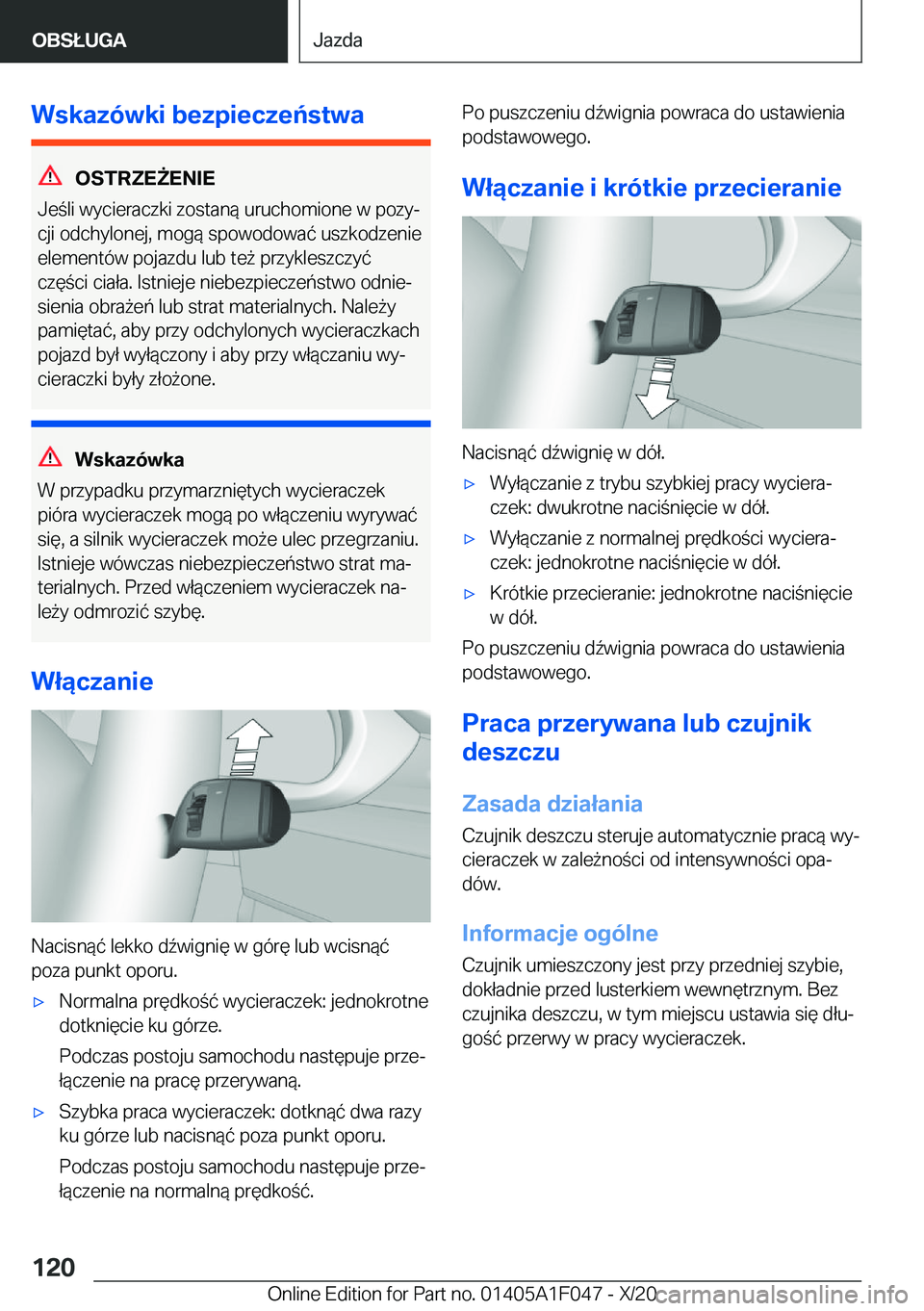BMW X1 2021  Instrukcja obsługi (in Polish) �W�s�k�a�z�