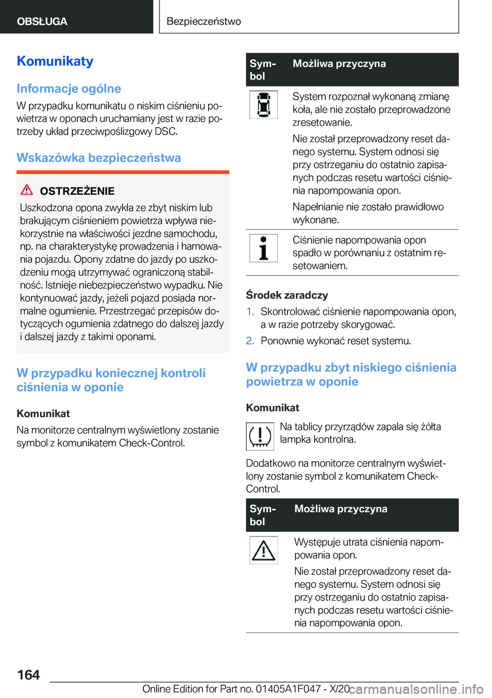 BMW X1 2021  Instrukcja obsługi (in Polish) �K�o�m�u�n�i�k�a�t�y�I�n�f�o�r�m�a�c�j�e��o�g�