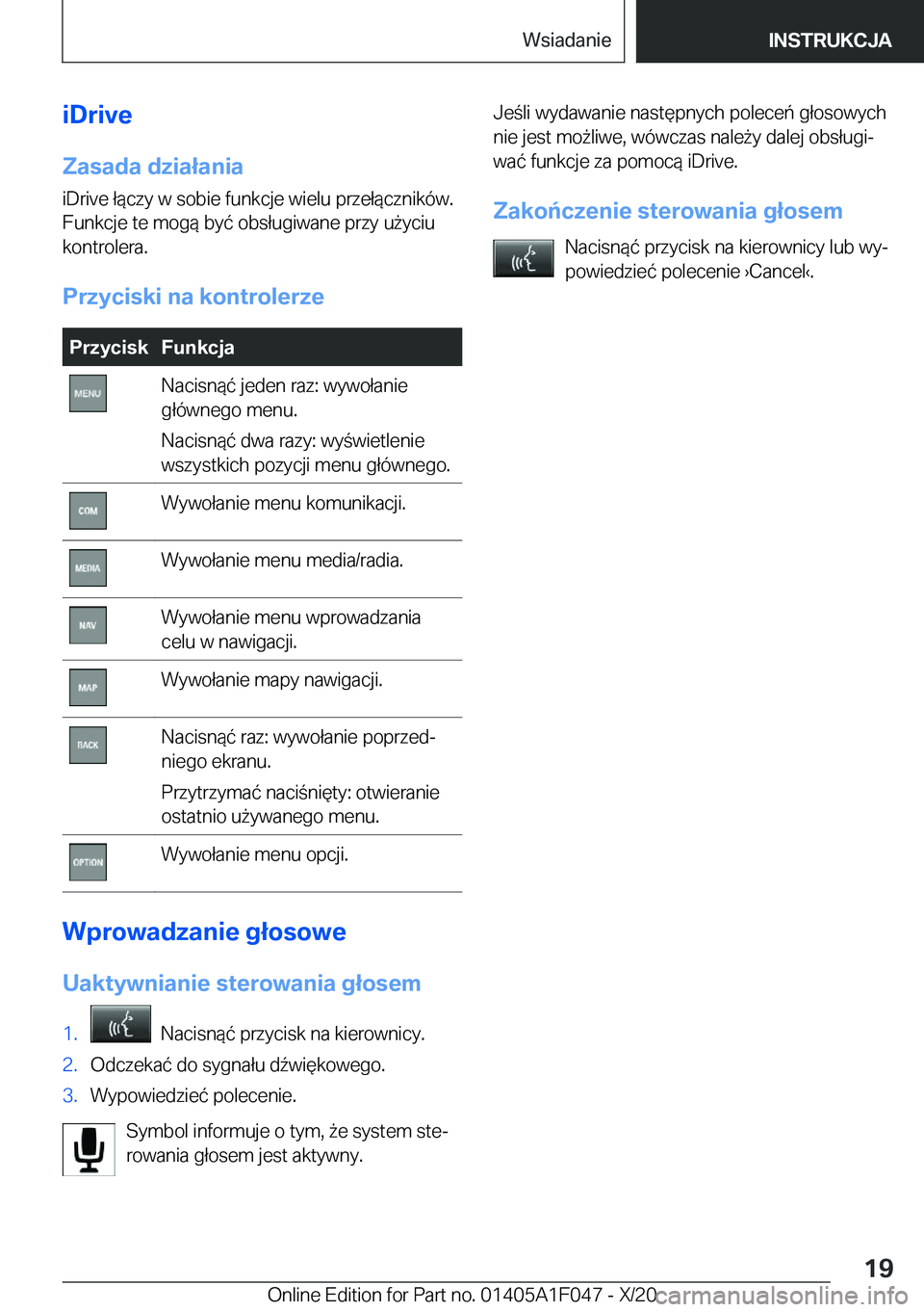 BMW X1 2021  Instrukcja obsługi (in Polish) �i�D�r�i�v�e
�Z�a�s�a�d�a��d�z�i�a�ł�a�n�i�a �i�D�r�i�v�e��ł�