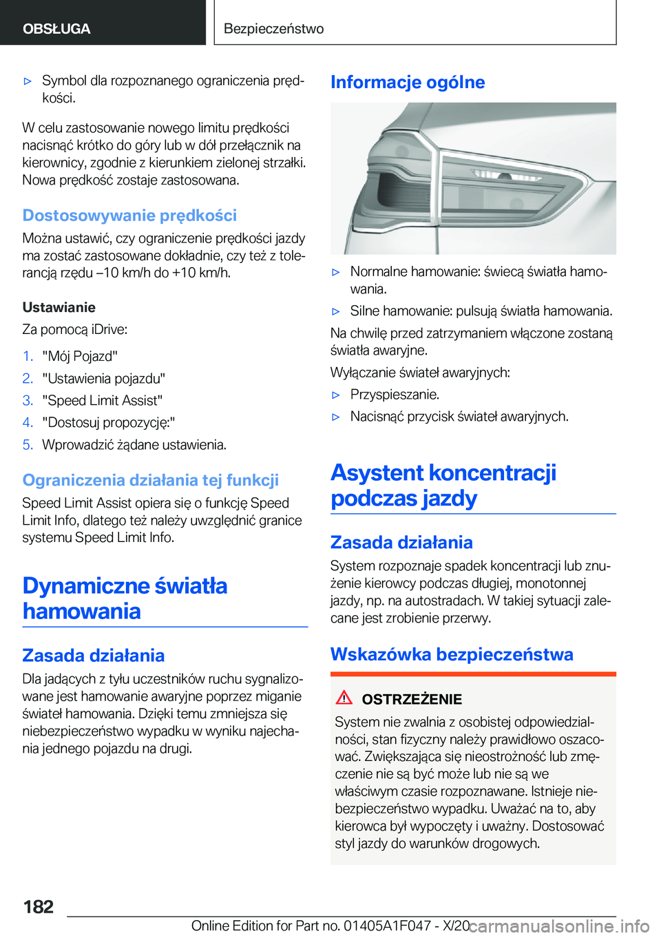 BMW X1 2021  Instrukcja obsługi (in Polish) 'x�S�y�m�b�o�l��d�l�a��r�o�z�p�o�z�n�a�n�e�g�o��o�g�r�a�n�i�c�z�e�n�i�a��p�r�