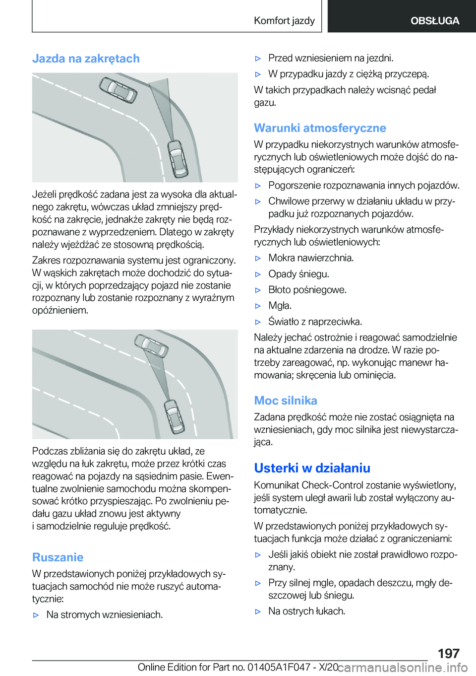 BMW X1 2021  Instrukcja obsługi (in Polish) �J�a�z�d�a��n�a��z�a�k�r�