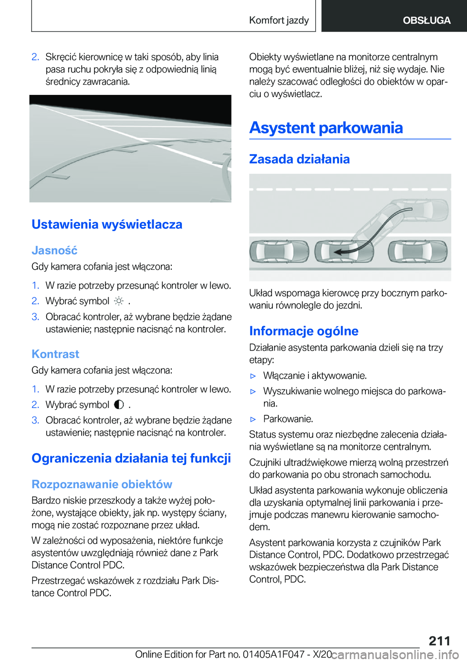 BMW X1 2021  Instrukcja obsługi (in Polish) �2�.�S�k�r�