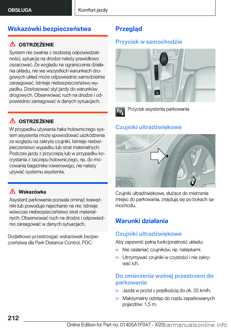 BMW X1 2021  Instrukcja obsługi (in Polish) �W�s�k�a�z�