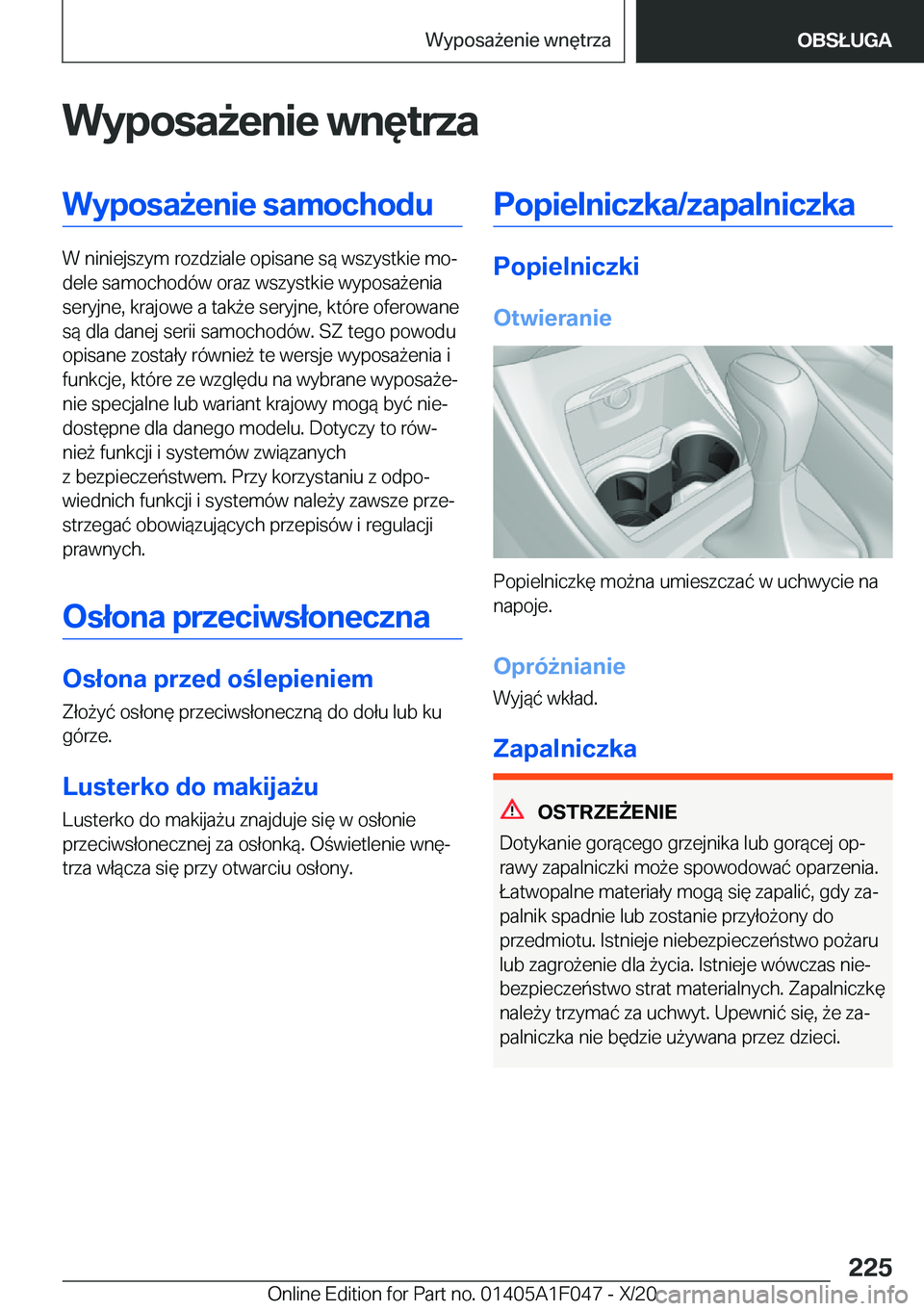 BMW X1 2021  Instrukcja obsługi (in Polish) �W�y�p�o�s�a9�e�n�i�e��w�n�