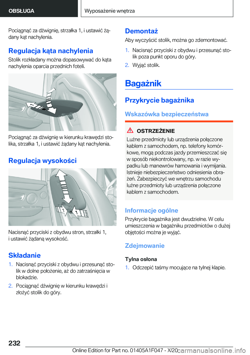 BMW X1 2021  Instrukcja obsługi (in Polish) �P�o�c�i�