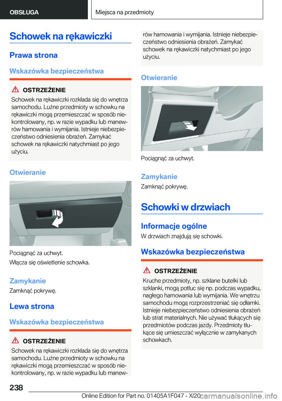 BMW X1 2021  Instrukcja obsługi (in Polish) �S�c�h�o�w�e�k��n�a��r�