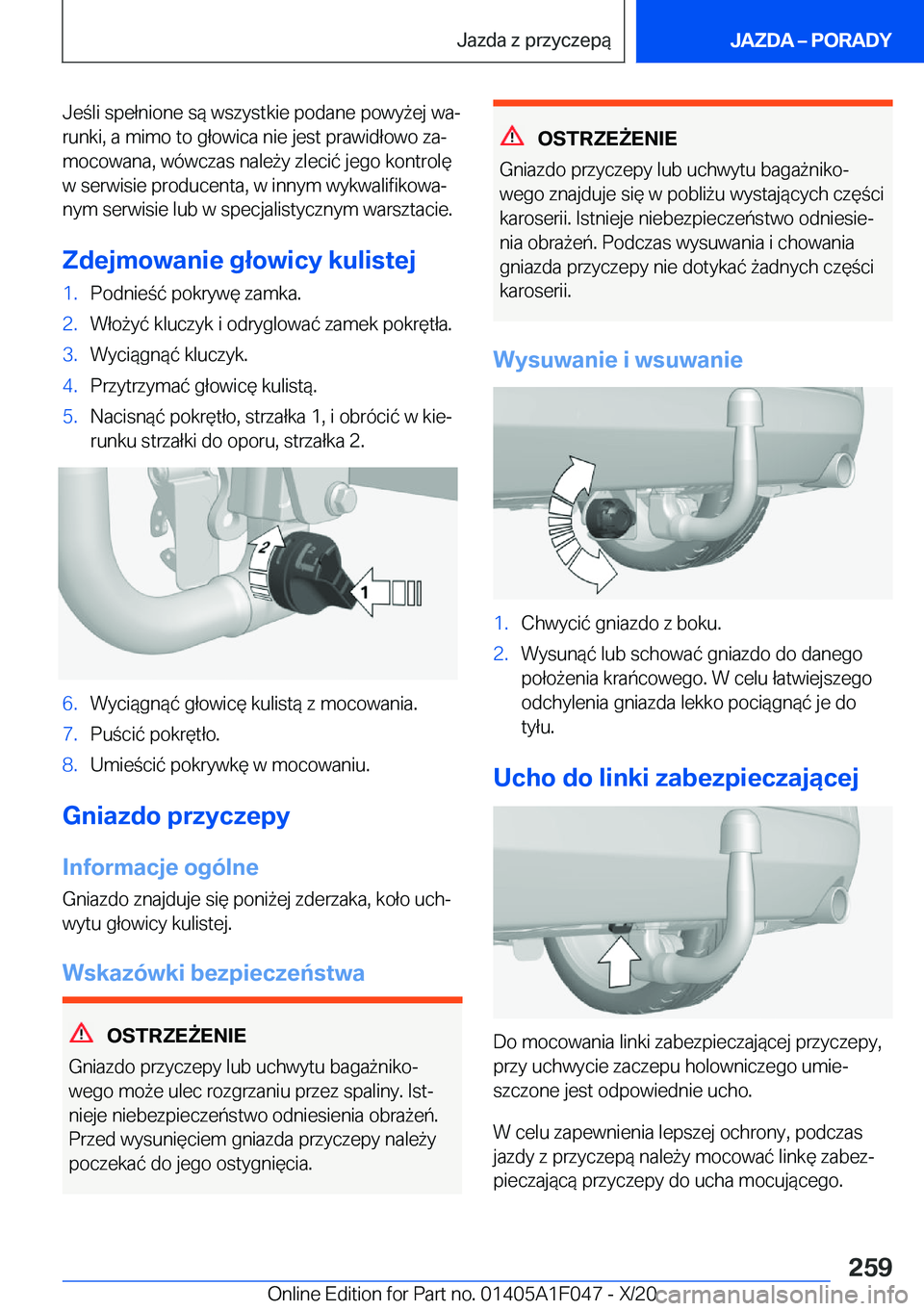 BMW X1 2021  Instrukcja obsługi (in Polish) �J�e�l�i��s�p�e�ł�n�i�o�n�e��s�