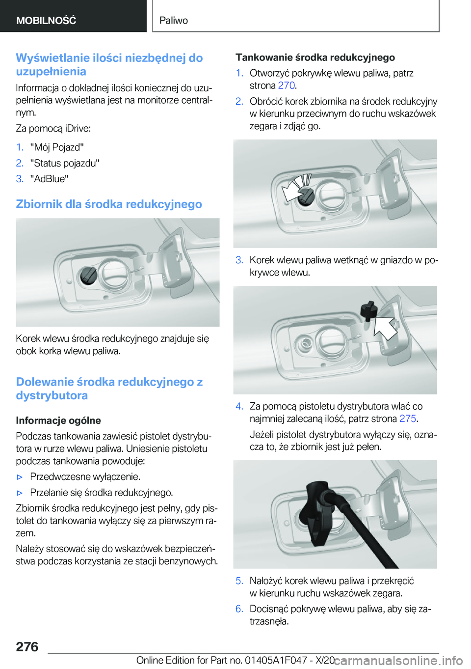 BMW X1 2021  Instrukcja obsługi (in Polish) �W�y�w�i�e�t�l�a�n�i�e��i�l�o�c�i��n�i�e�z�b�