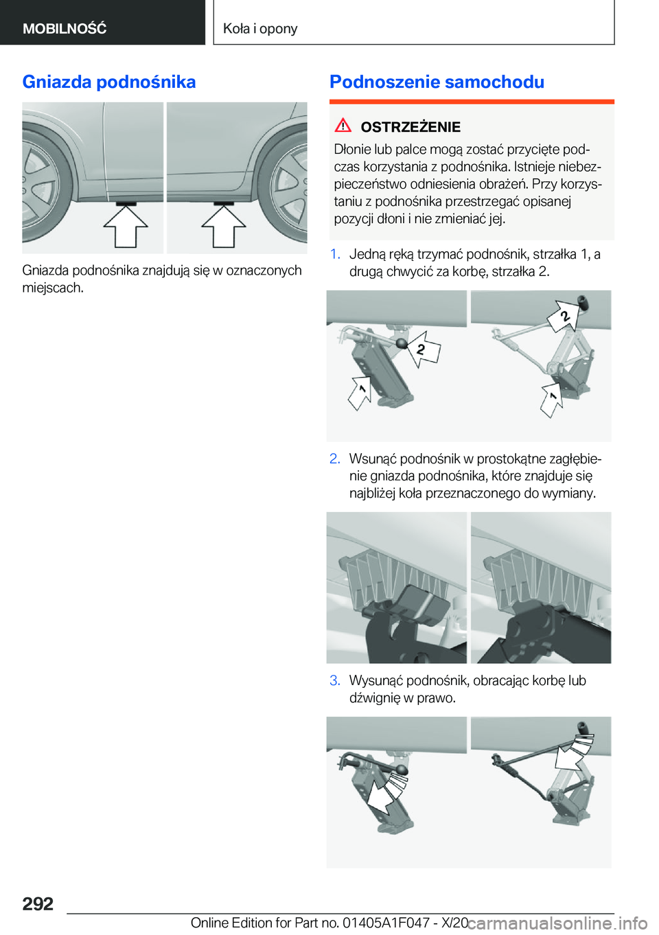 BMW X1 2021  Instrukcja obsługi (in Polish) �G�n�i�a�z�d�a��p�o�d�n�o�n�i�k�a
�G�n�i�a�z�d�a��p�o�d�n�o�n�i�k�a��z�n�a�j�d�u�j�