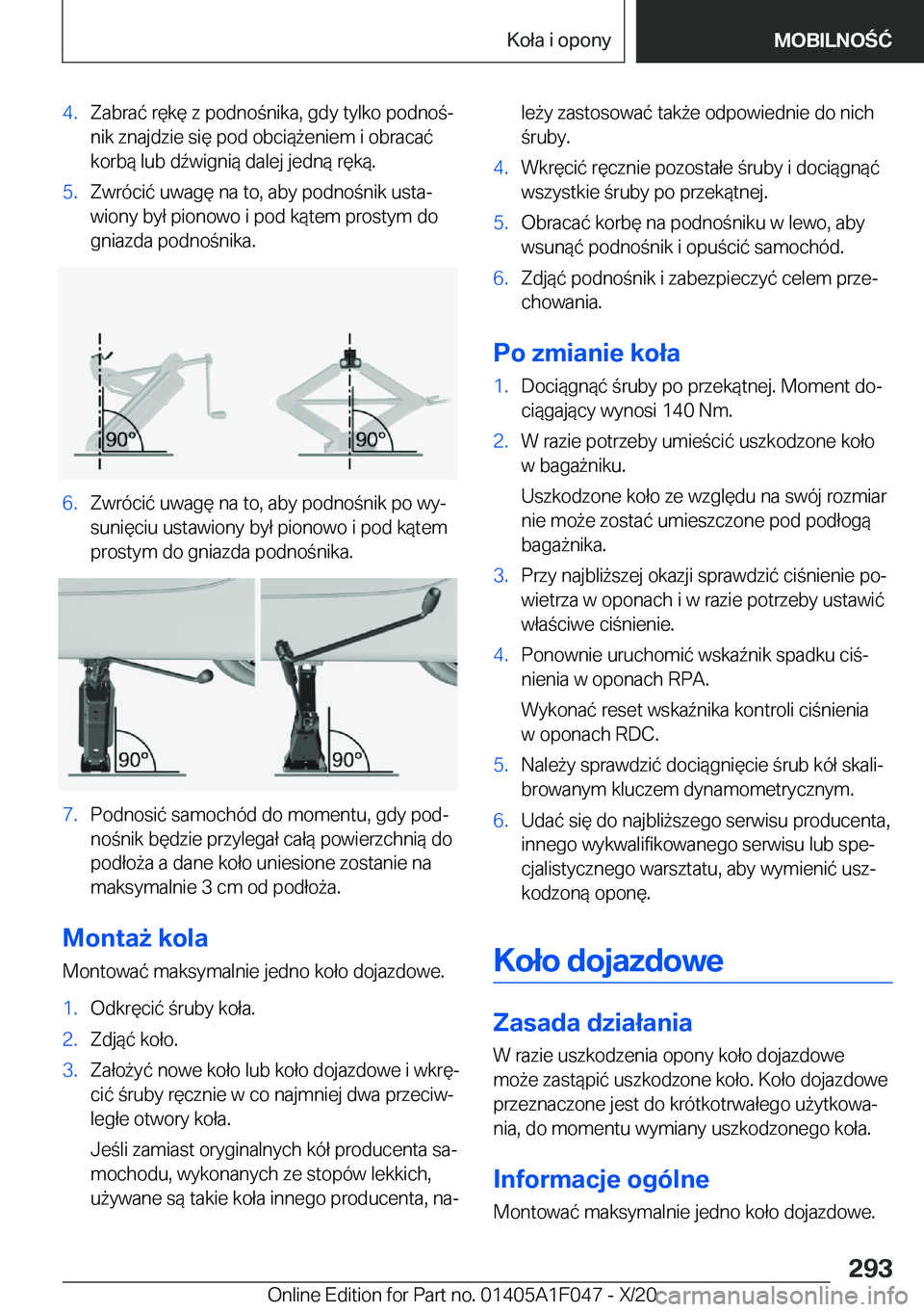 BMW X1 2021  Instrukcja obsługi (in Polish) �4�.�Z�a�b�r�a�