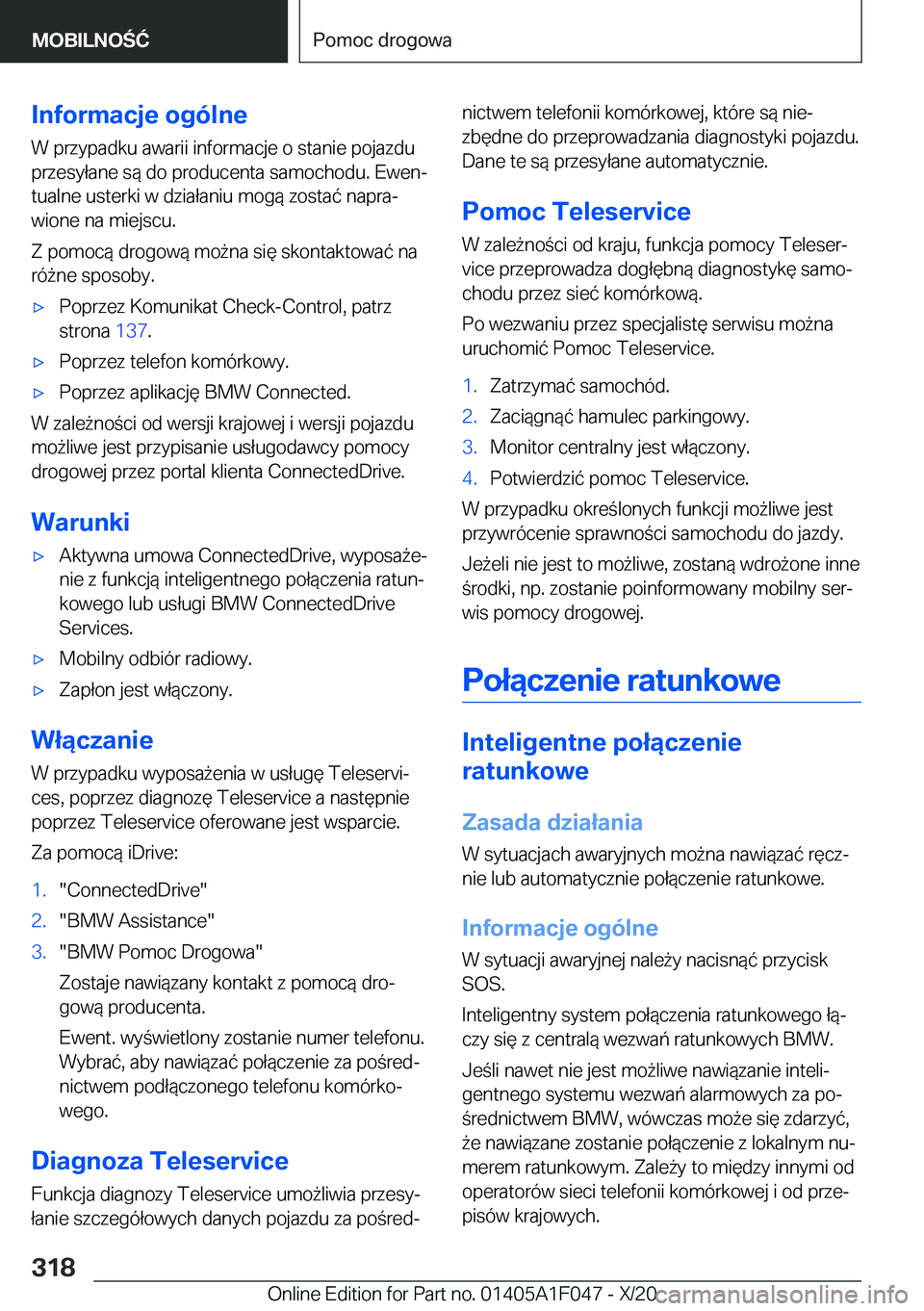 BMW X1 2021  Instrukcja obsługi (in Polish) �I�n�f�o�r�m�a�c�j�e��o�g�