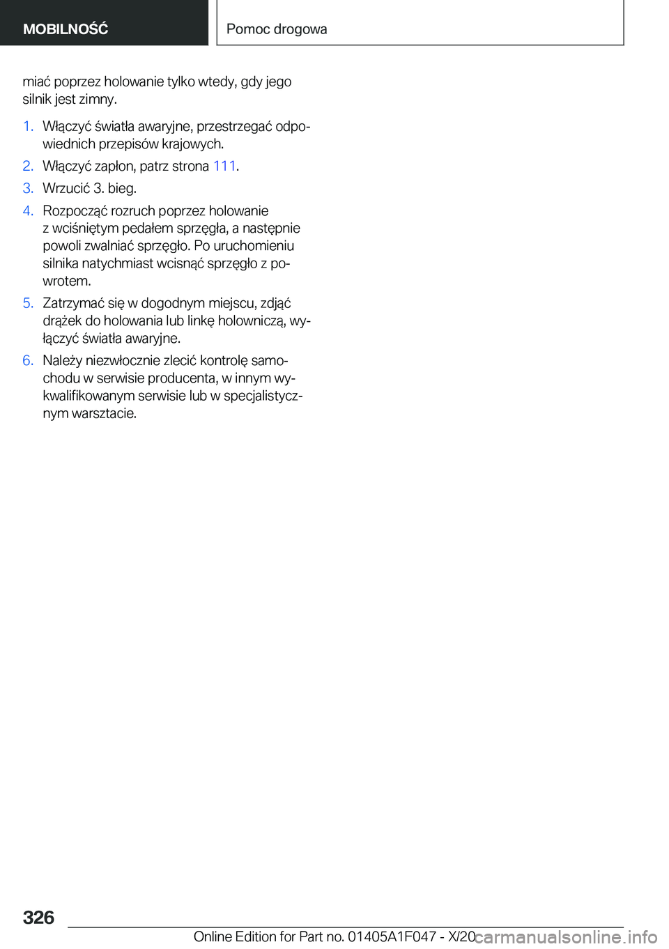 BMW X1 2021  Instrukcja obsługi (in Polish) �m�i�a�