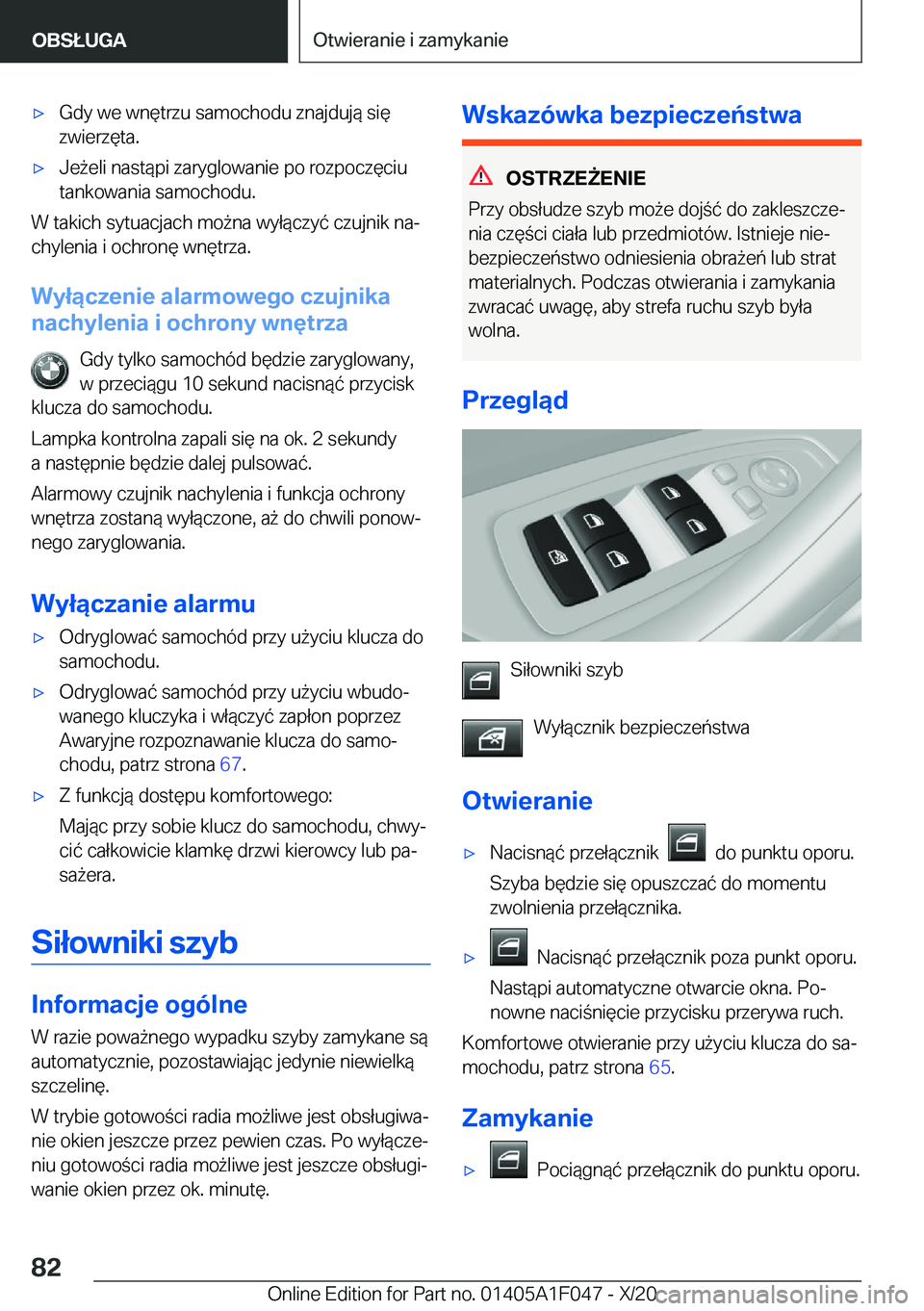 BMW X1 2021  Instrukcja obsługi (in Polish) 'x�G�d�y��w�e��w�n�