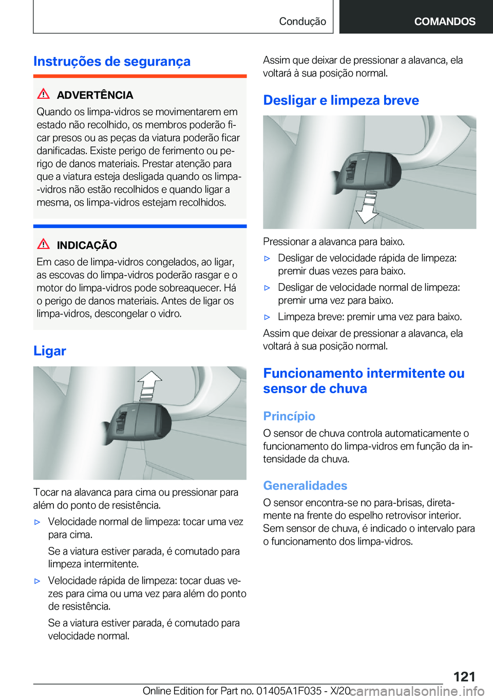 BMW X1 2021  Manual do condutor (in Portuguese) �I�n�s�t�r�u�