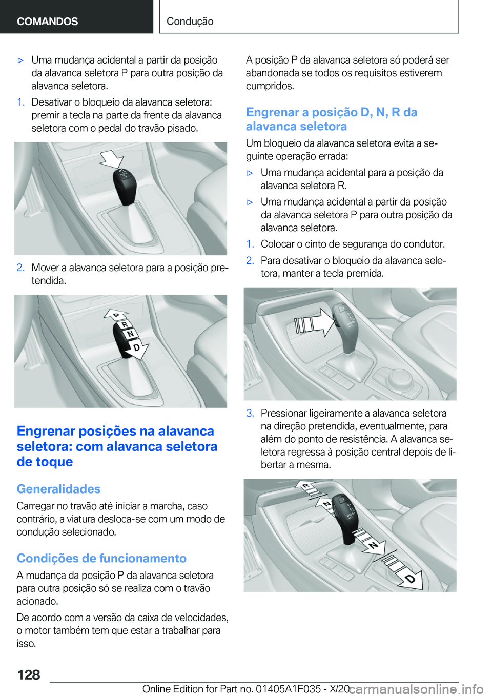 BMW X1 2021  Manual do condutor (in Portuguese) x�U�m�a��m�u�d�a�n�