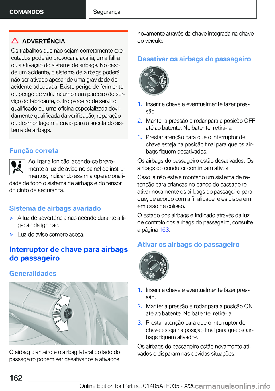 BMW X1 2021  Manual do condutor (in Portuguese) �A�D�V�E�R�T�
