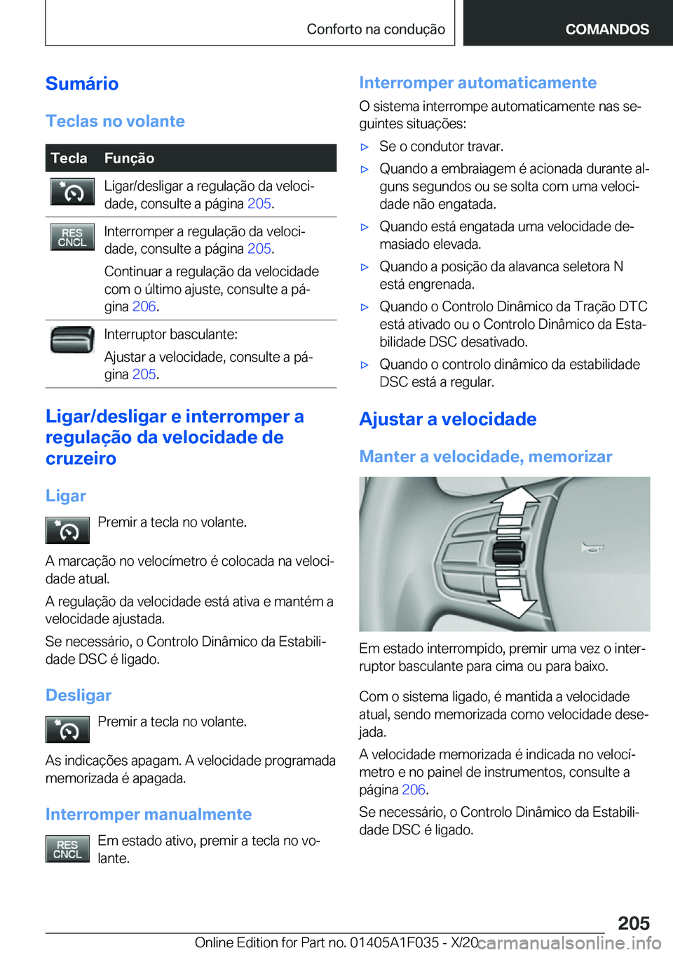 BMW X1 2021  Manual do condutor (in Portuguese) �S�u�m�á�r�i�o�T�e�c�l�a�s��n�o��v�o�l�a�n�t�e�T�e�c�l�a�F�u�n�