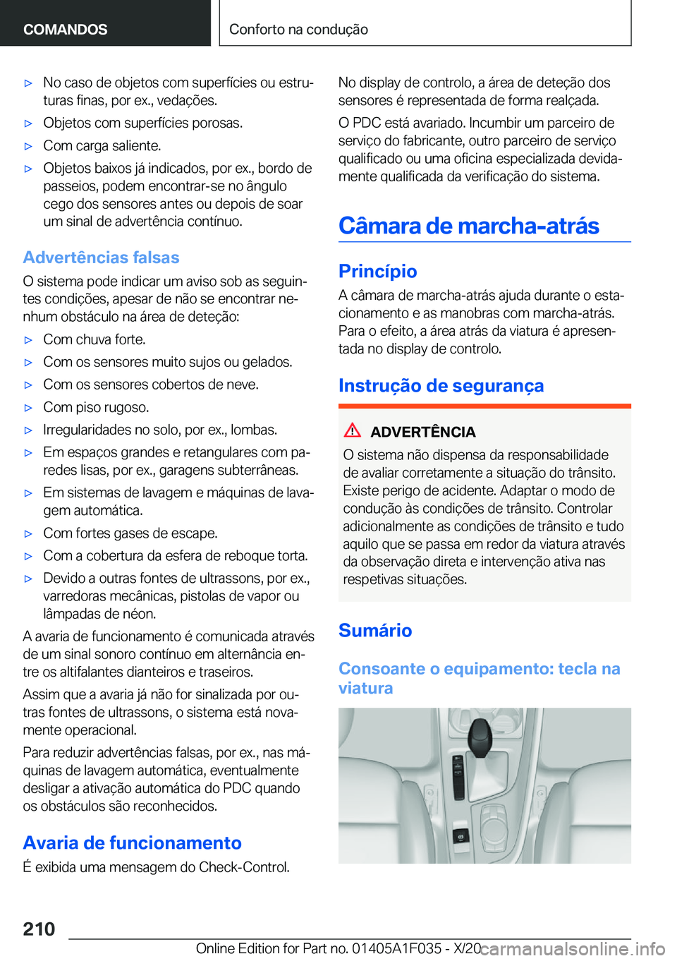BMW X1 2021  Manual do condutor (in Portuguese) x�N�o��c�a�s�o��d�e��o�b�j�e�t�o�s��c�o�m��s�u�p�e�r�f�