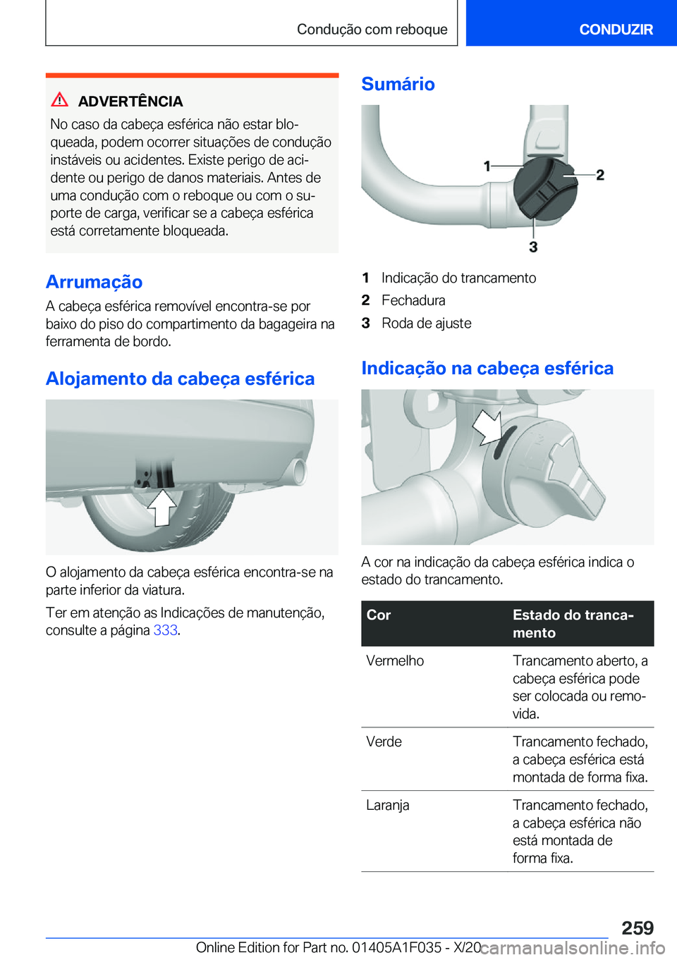 BMW X1 2021  Manual do condutor (in Portuguese) �A�D�V�E�R�T�