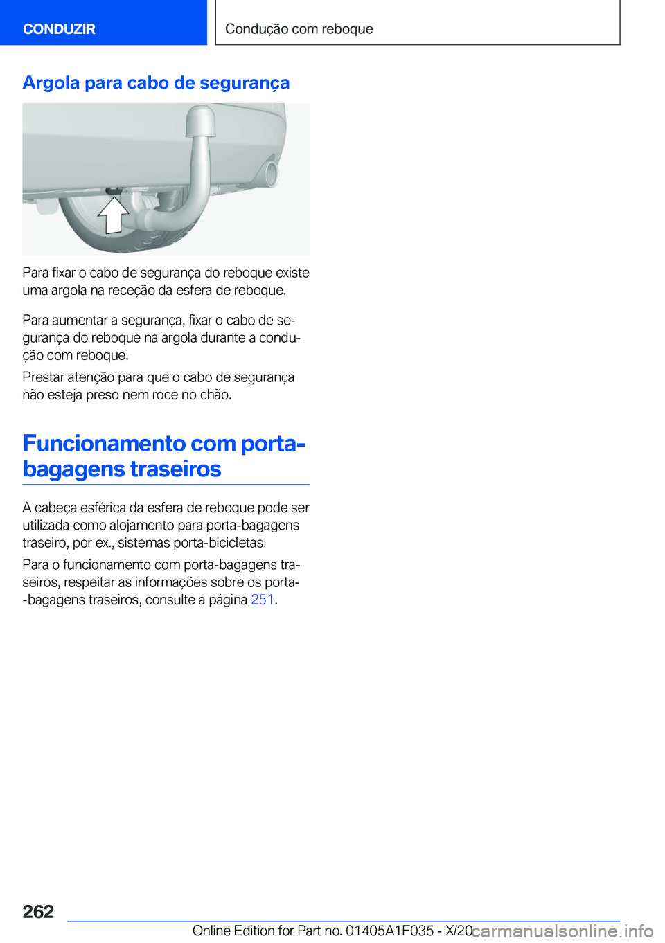 BMW X1 2021  Manual do condutor (in Portuguese) �A�r�g�o�l�a��p�a�r�a��c�a�b�o��d�e��s�e�g�u�r�a�n�