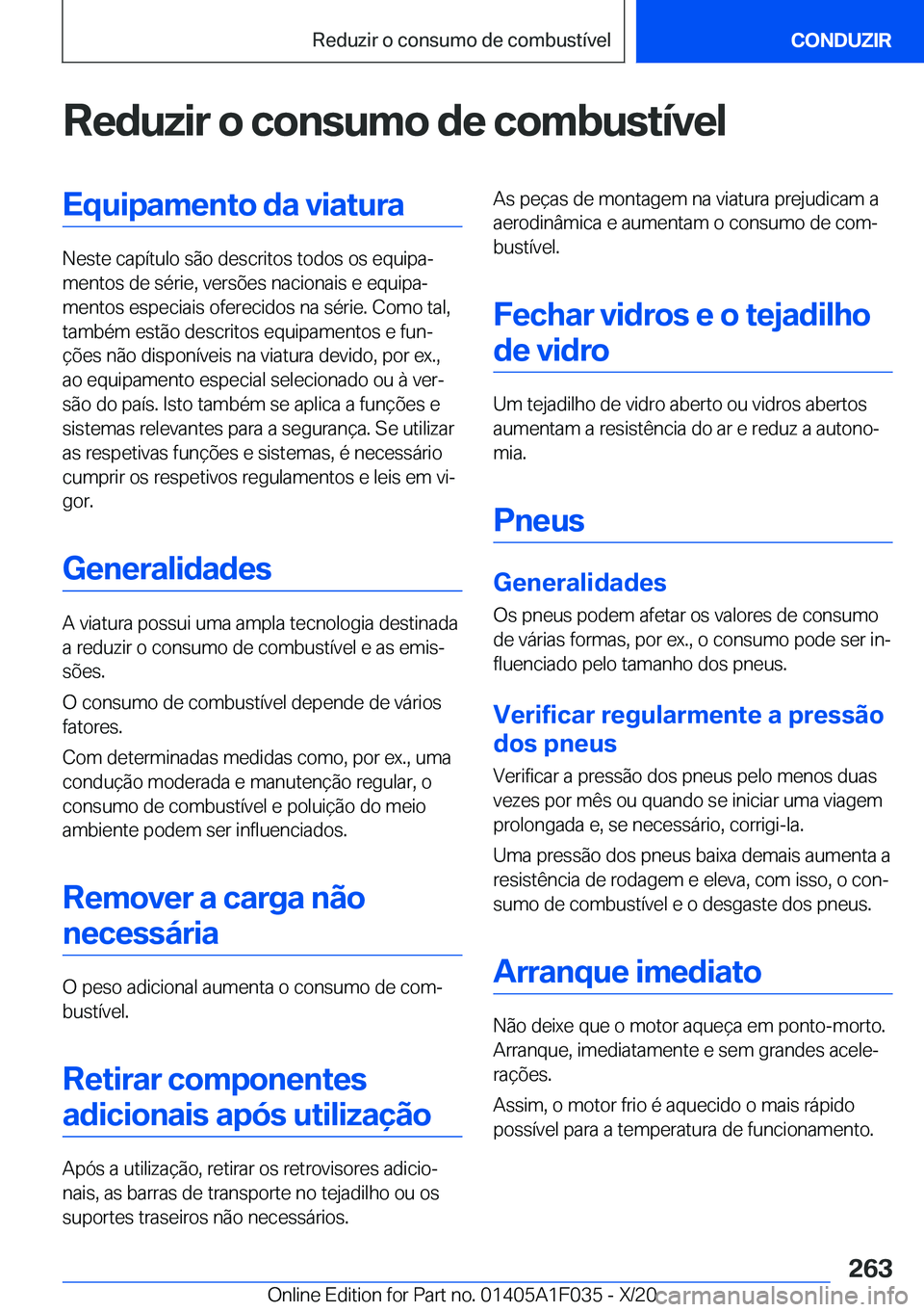 BMW X1 2021  Manual do condutor (in Portuguese) �R�e�d�u�z�i�r��o��c�o�n�s�u�m�o��d�e��c�o�m�b�u�s�t�