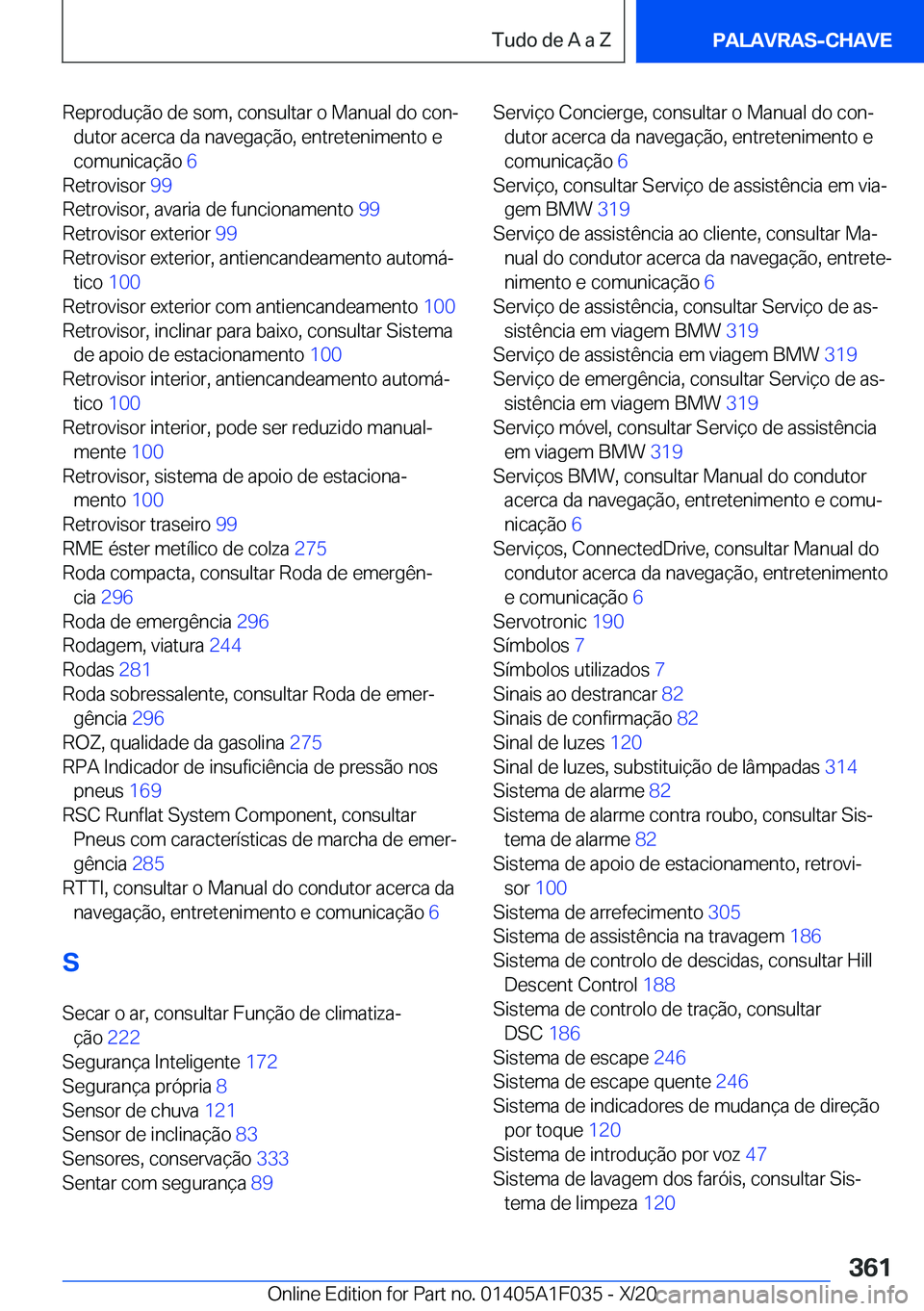 BMW X1 2021  Manual do condutor (in Portuguese) �R�e�p�r�o�d�u�