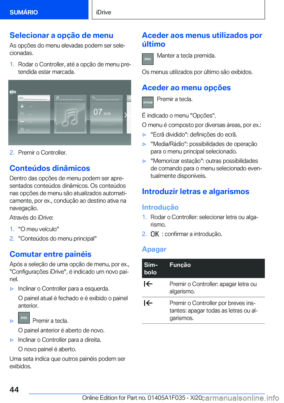 BMW X1 2021  Manual do condutor (in Portuguese) �S�e�l�e�c�i�o�n�a�r��a��o�p�