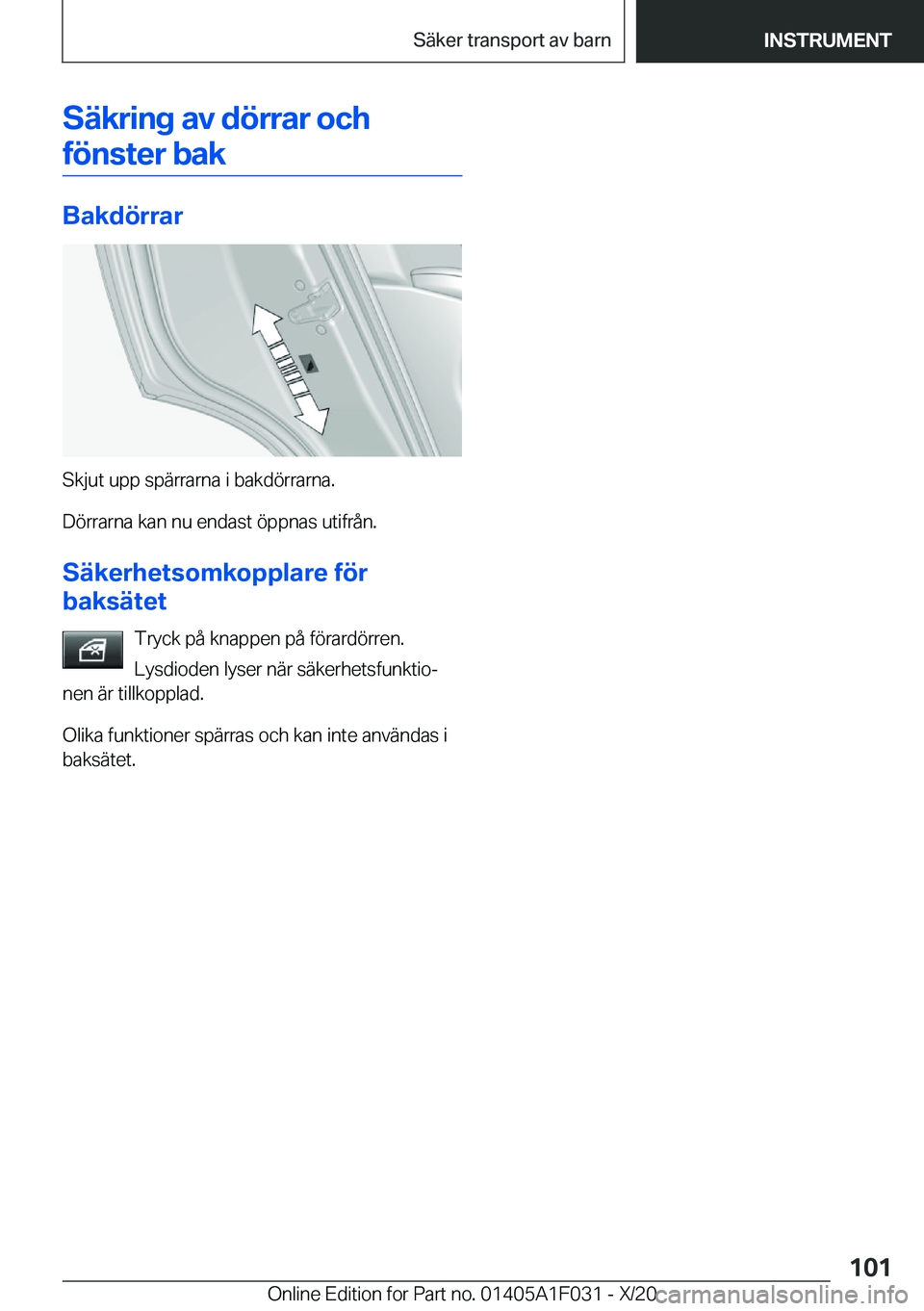 BMW X1 2021  InstruktionsbÖcker (in Swedish) �S�ä�k�r�i�n�g��a�v��d�