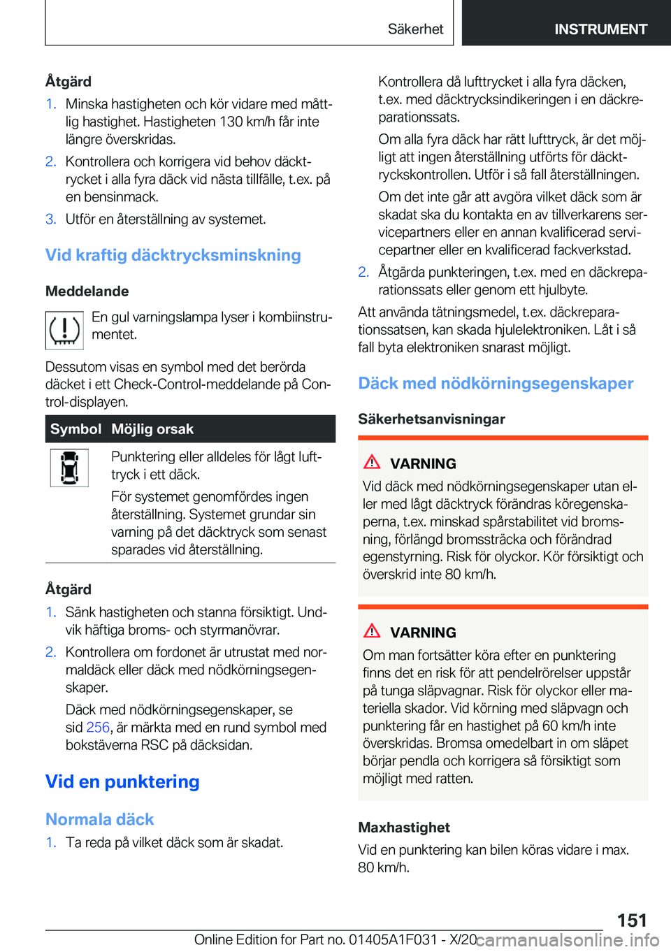 BMW X1 2021  InstruktionsbÖcker (in Swedish) �Å�t�g�ä�r�d�1�.�M�i�n�s�k�a��h�a�s�t�i�g�h�e�t�e�n��o�c�h��k�