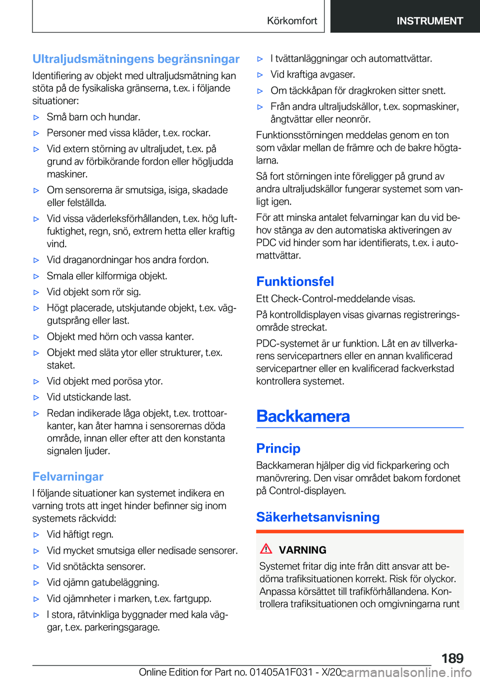 BMW X1 2021  InstruktionsbÖcker (in Swedish) �U�l�t�r�a�l�j�u�d�s�m�ä�t�n�i�n�g�e�n�s��b�e�g�r�ä�n�s�n�i�n�g�a�r�I�d�e�n�t�i�f�i�e�r�i�n�g��a�v��o�b�j�e�k�t��m�e�d��u�l�t�r�a�l�j�u�d�s�m�ä�t�n�i�n�g��k�a�n�s�t�