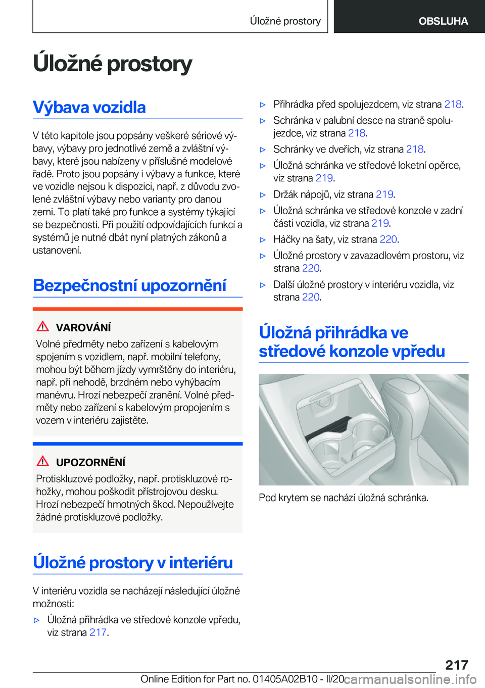 BMW X1 2020  Návod na použití (in Czech) �