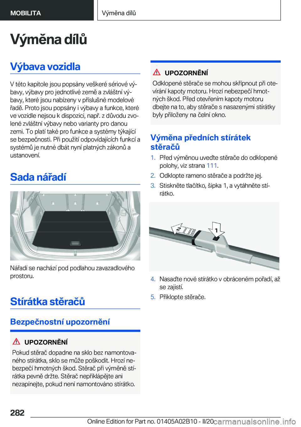 BMW X1 2020  Návod na použití (in Czech) �V�