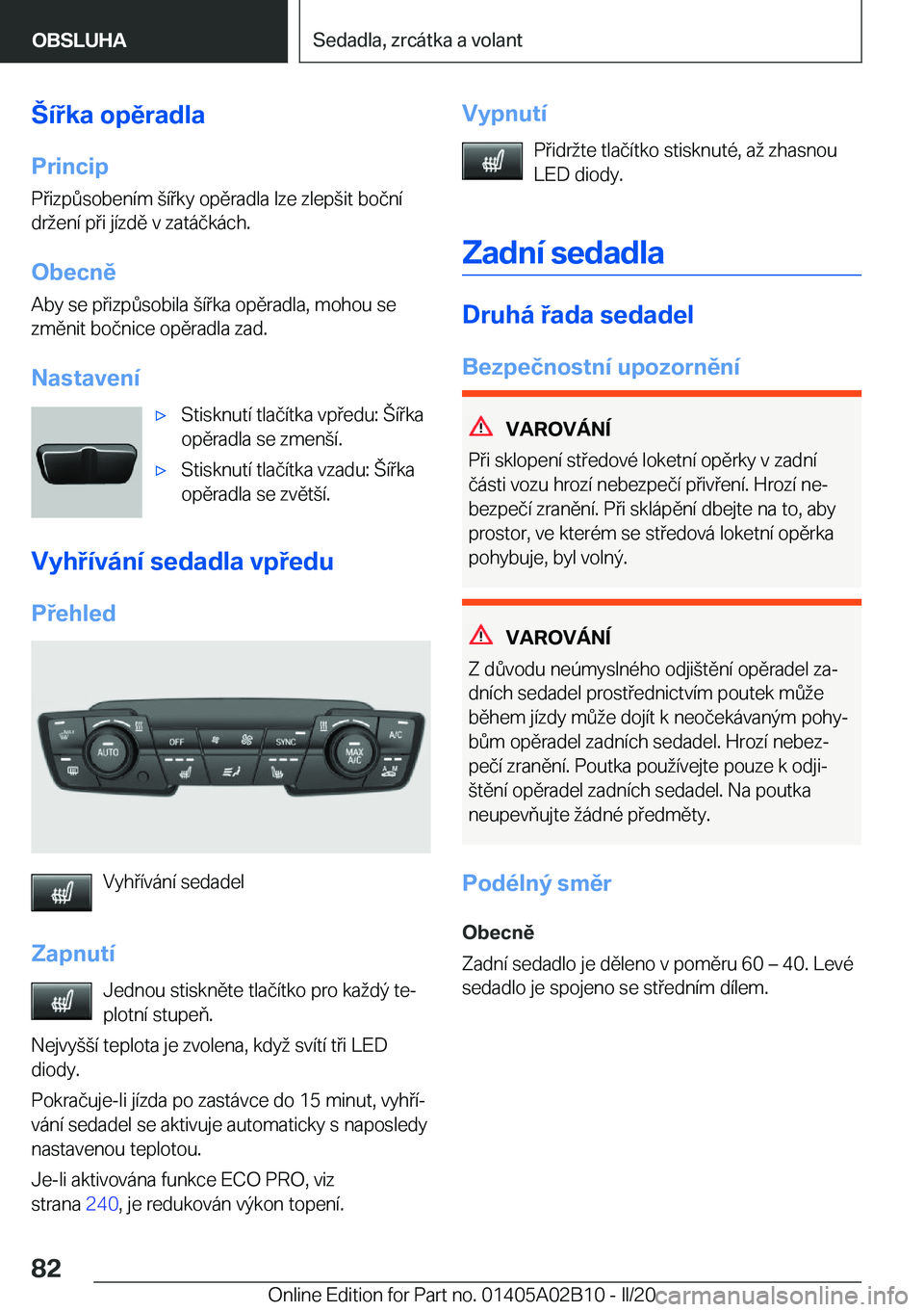 BMW X1 2020  Návod na použití (in Czech) '�