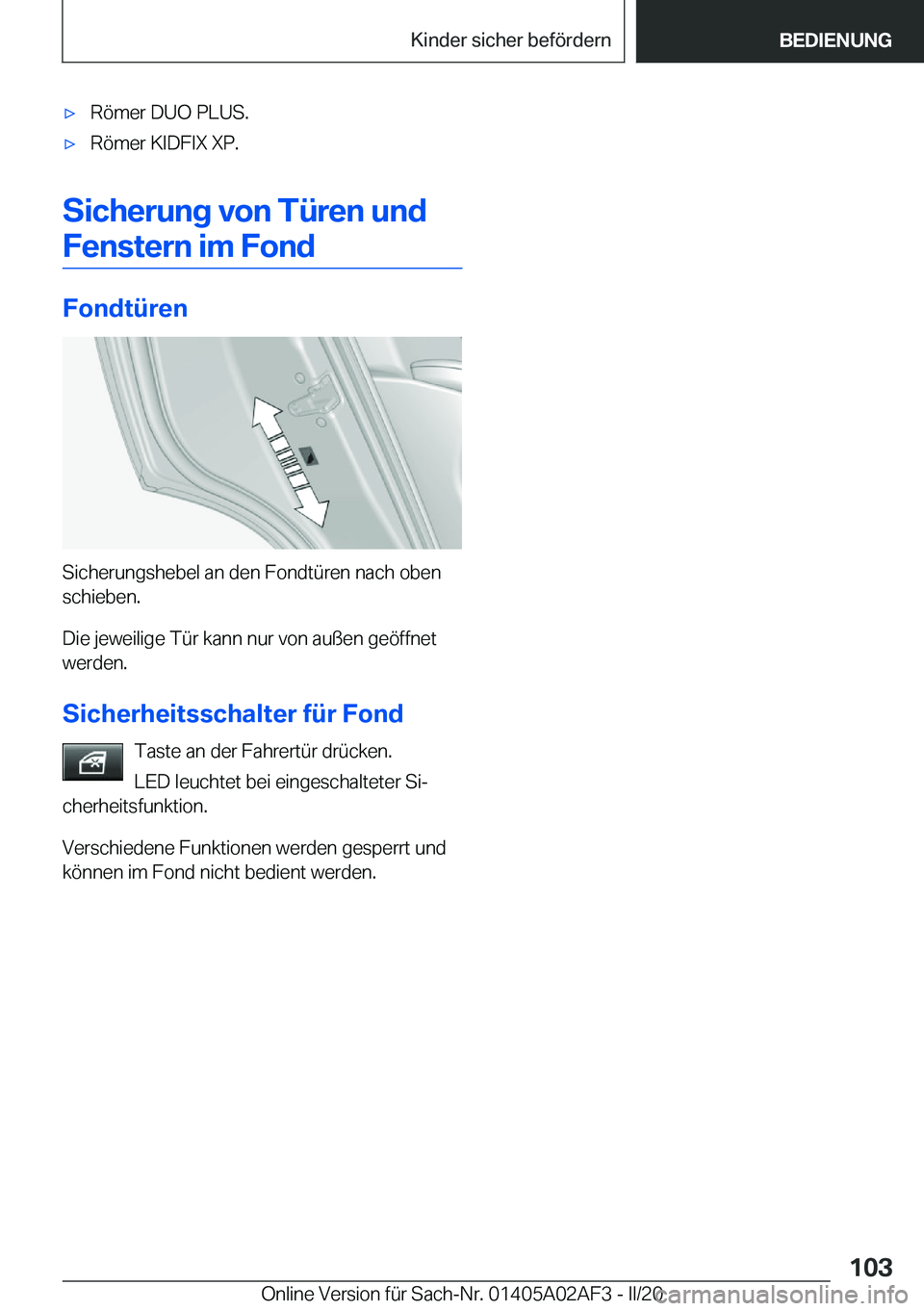 BMW X1 2020  Betriebsanleitungen (in German) x�R�