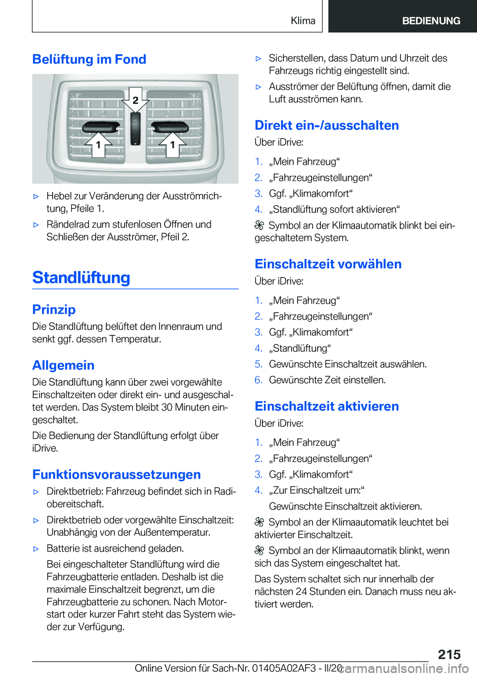 BMW X1 2020  Betriebsanleitungen (in German) �B�e�l�
