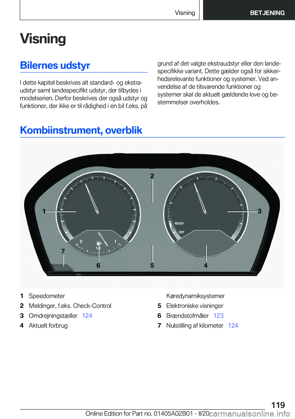 BMW X1 2020  InstruktionsbØger (in Danish) �V�i�s�n�i�n�g�B�i�l�e�r�n�e�s��u�d�s�t�y�r
�I��d�e�t�t�e��k�a�p�i�t�e�l��b�e�s�k�r�i�v�e�s��a�l�t��s�t�a�n�d�a�r�d�-��o�g��e�k�s�t�r�aj
�u�d�s�t�y�r��s�a�m�t��l�a�n�d�e�s�p�e�c�i�f�i�k�t�